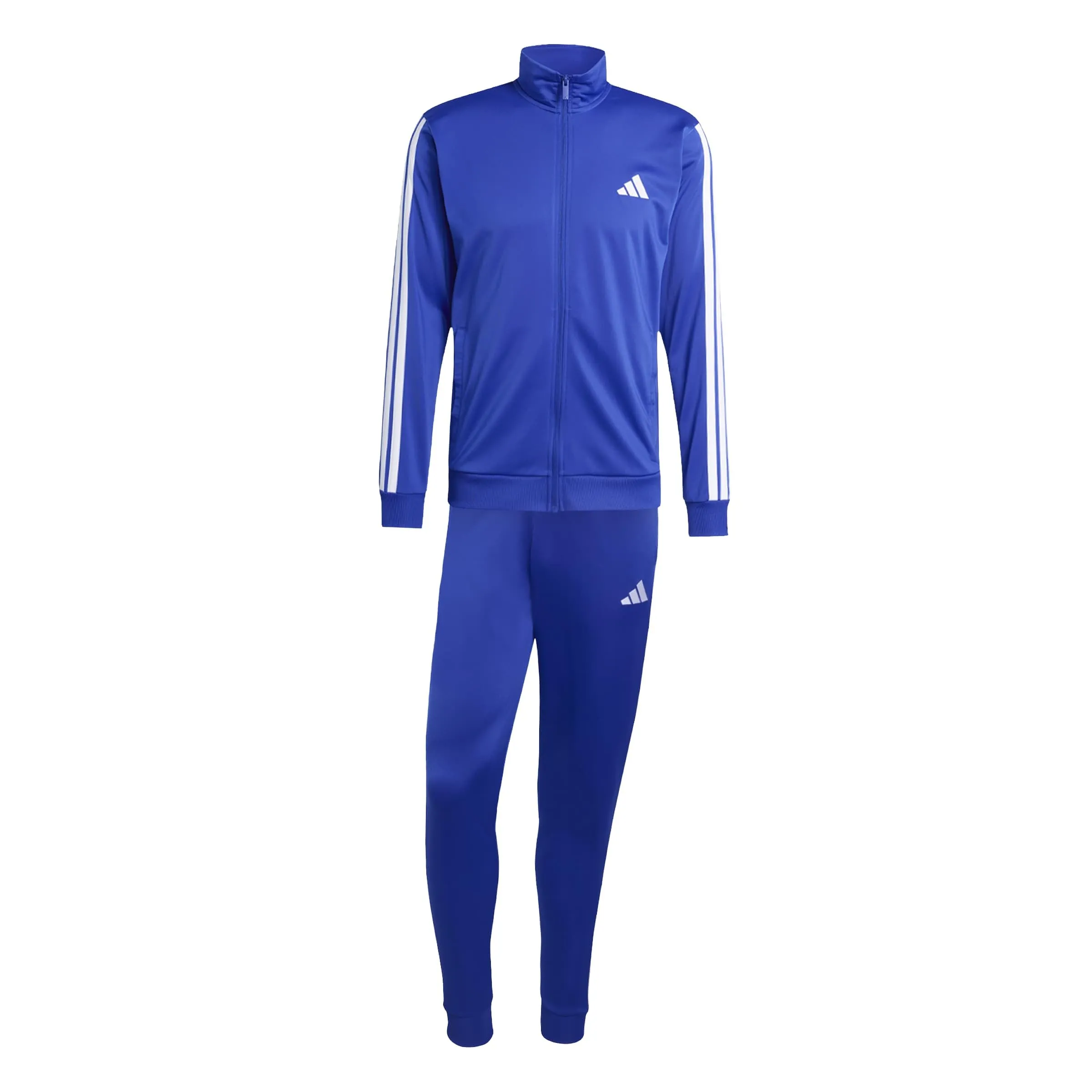 adidas Sportswear Basic 3 Stripes Tricot Track Suit - Semi Lucid Blue/White - L - immagine 1