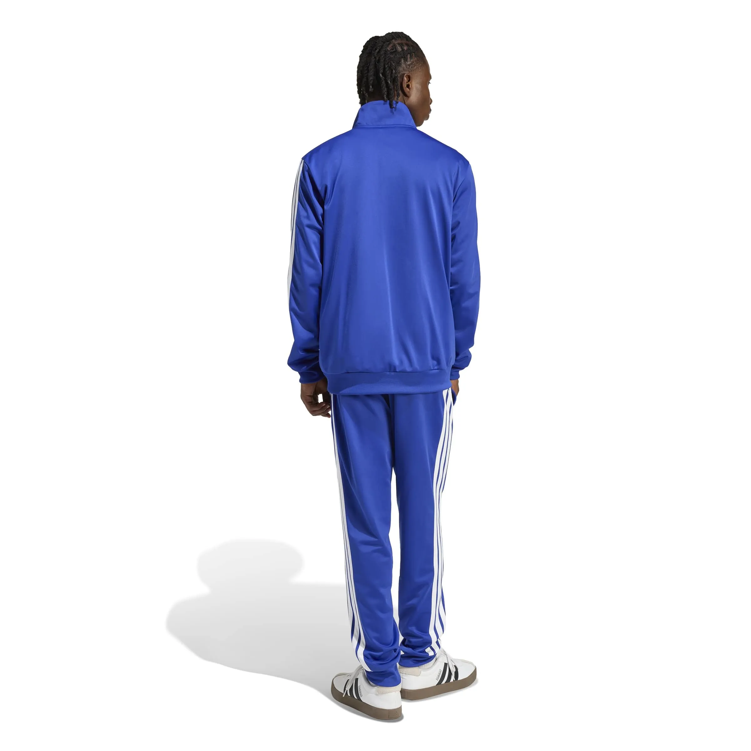 adidas Sportswear Basic 3 Stripes Tricot Track Suit - Semi Lucid Blue/White - L - immagine 2