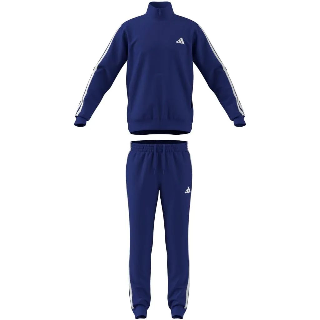 adidas Sportswear Basic 3 Stripes Tricot Track Suit - Semi Lucid Blue/White - L - immagine 7