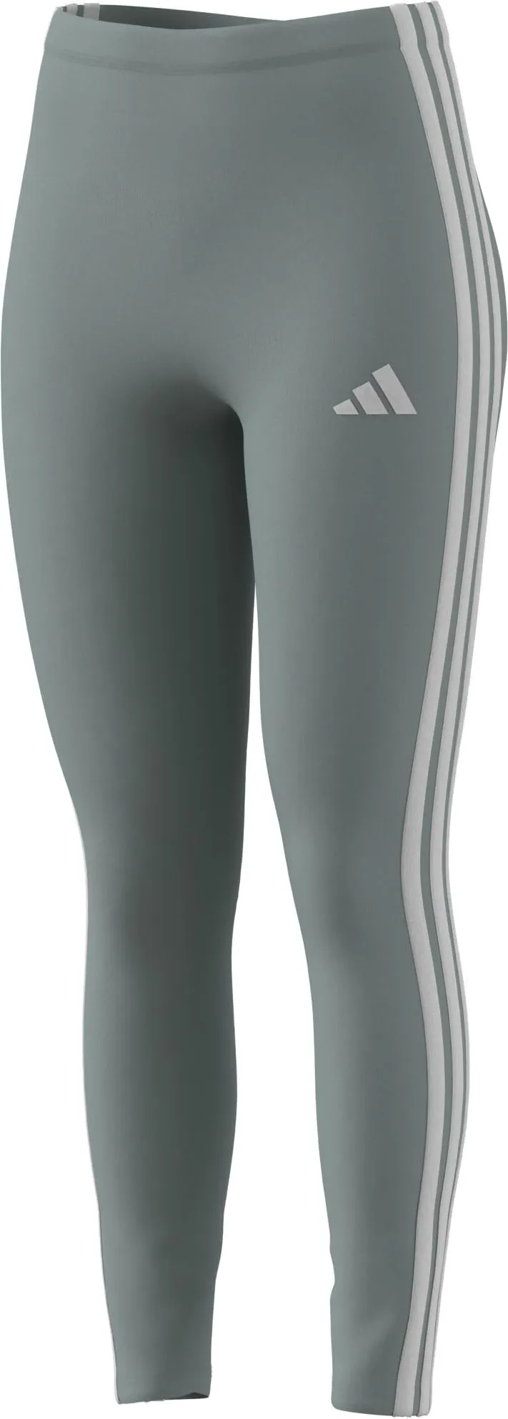 adidas Essentials 3-Stripes Cotton Leggings, Wonder Sage/White, XS - immagine 4