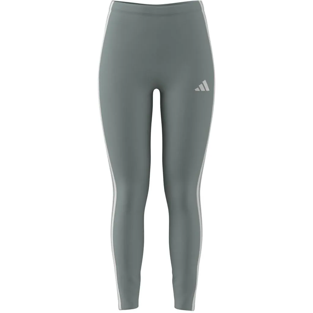 adidas Essentials 3-Stripes Cotton Leggings, Wonder Sage/White, S - immagine 5
