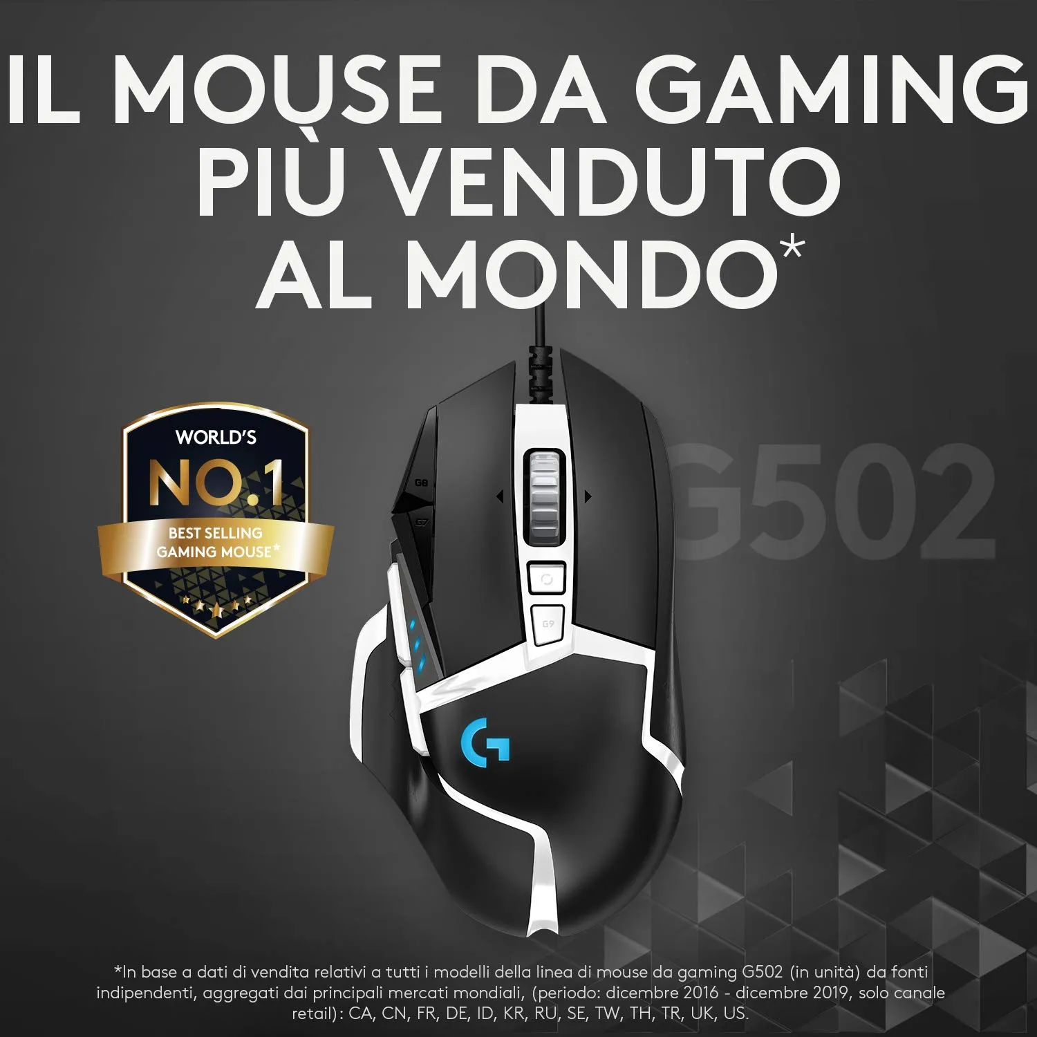 Logitech G G502 HERO Special Edition Gaming Mouse - immagine 2