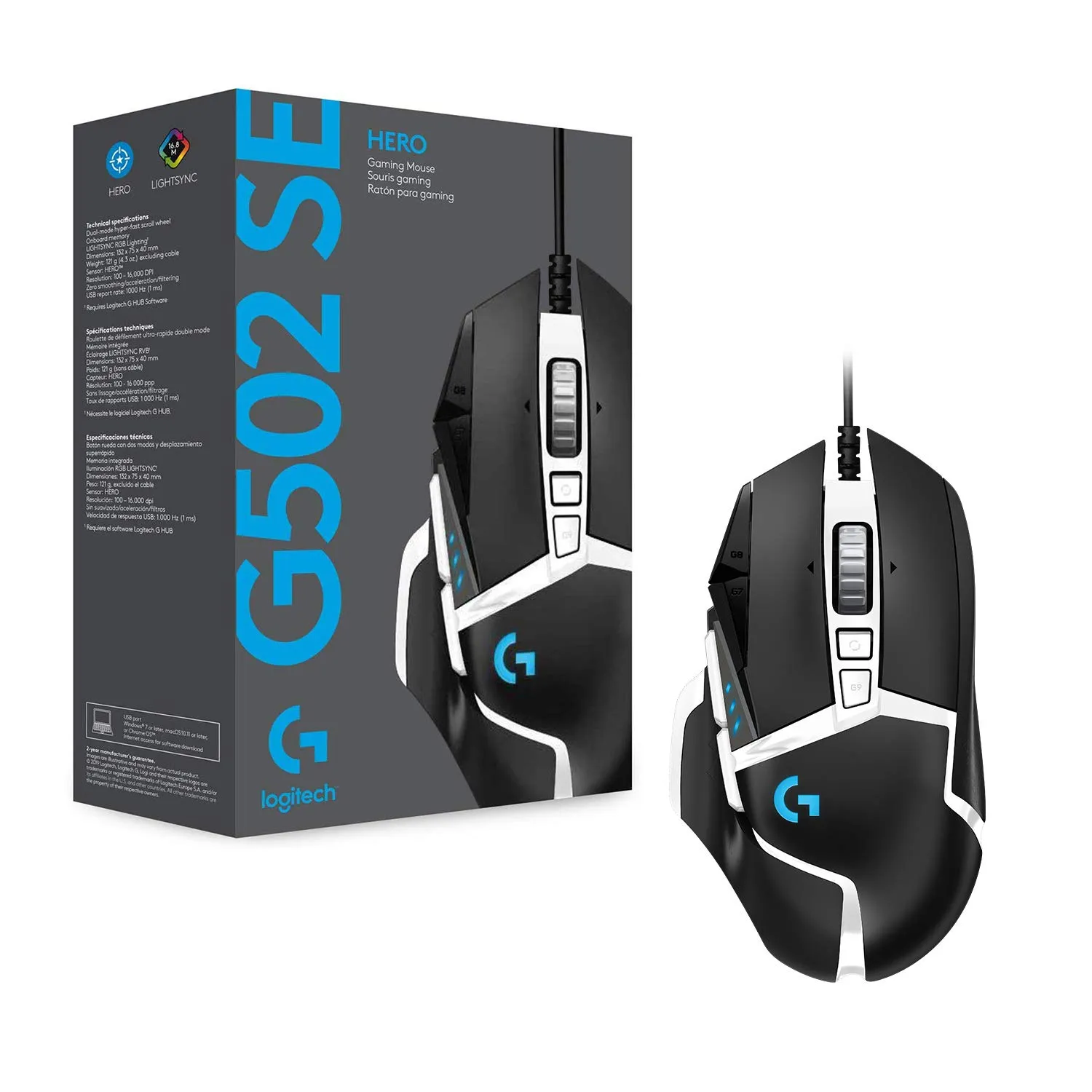 Logitech G G502 HERO Special Edition Gaming Mouse - immagine 8