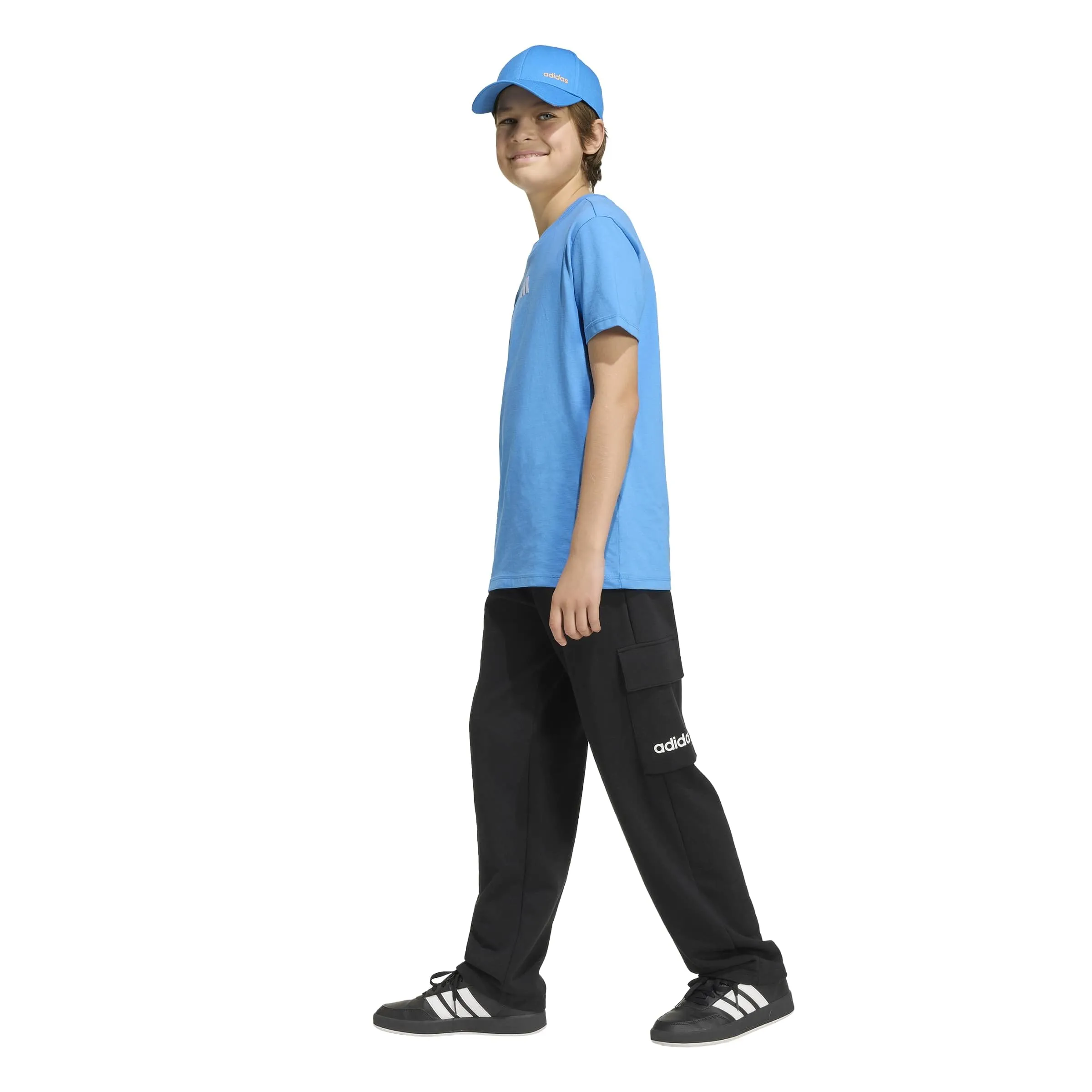 adidas Essentials T-Shirt, Ray Blue/White, 9-10 Years - immagine 2
