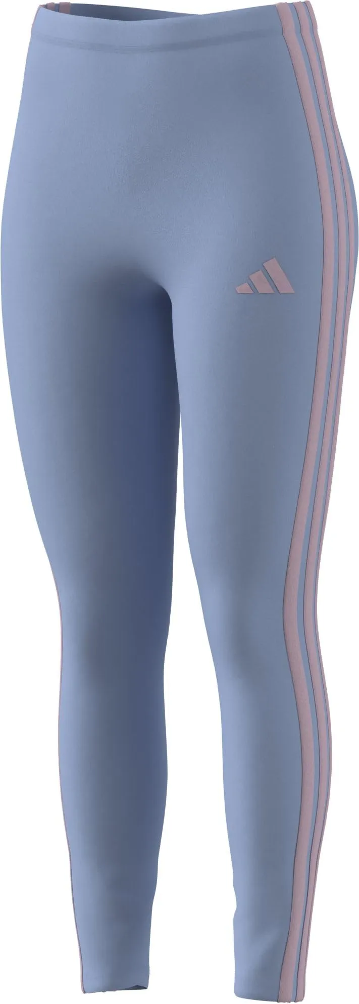adidas Essentials 3-Stripes Cotton Leggings, Glow Blue/Clear Pink, XS - immagine 2