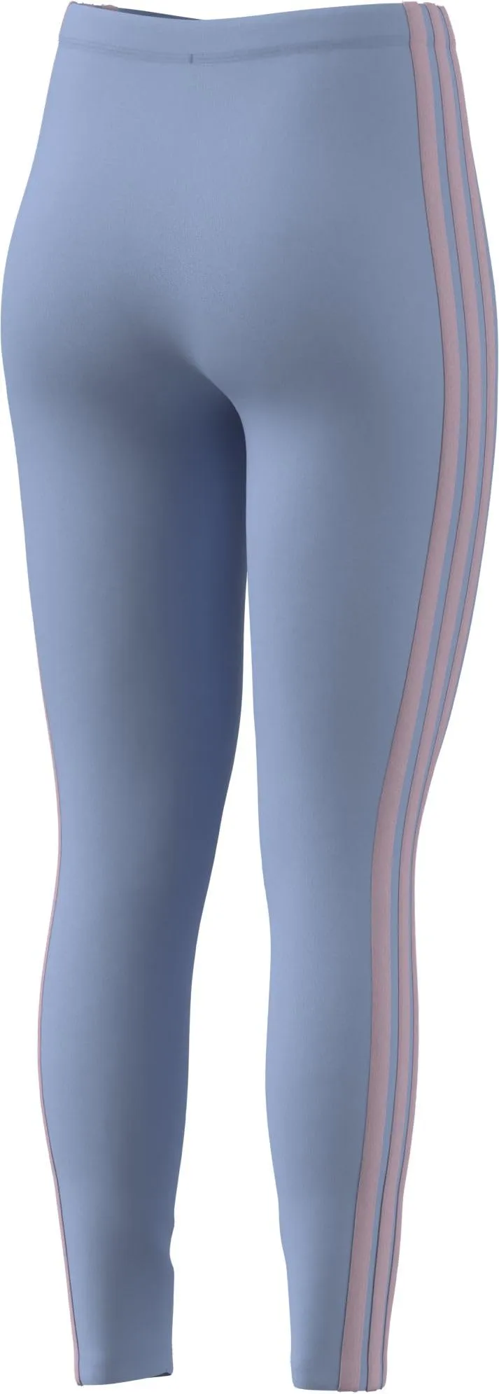 adidas Essentials 3-Stripes Cotton Leggings, Glow Blue/Clear Pink, XS - immagine 3