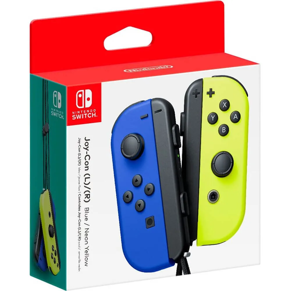 Nintendo Switch Joy-Con Controller Set, Blu e Giallo Neon - immagine 1