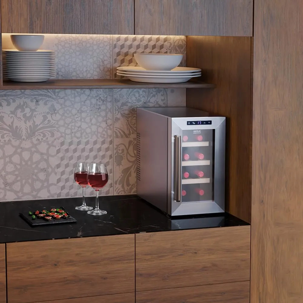 Cecotec Bolero GrandSommelier 830 CoolWood Cantinetta Termoelettrica 8 Bottiglie - immagine 3