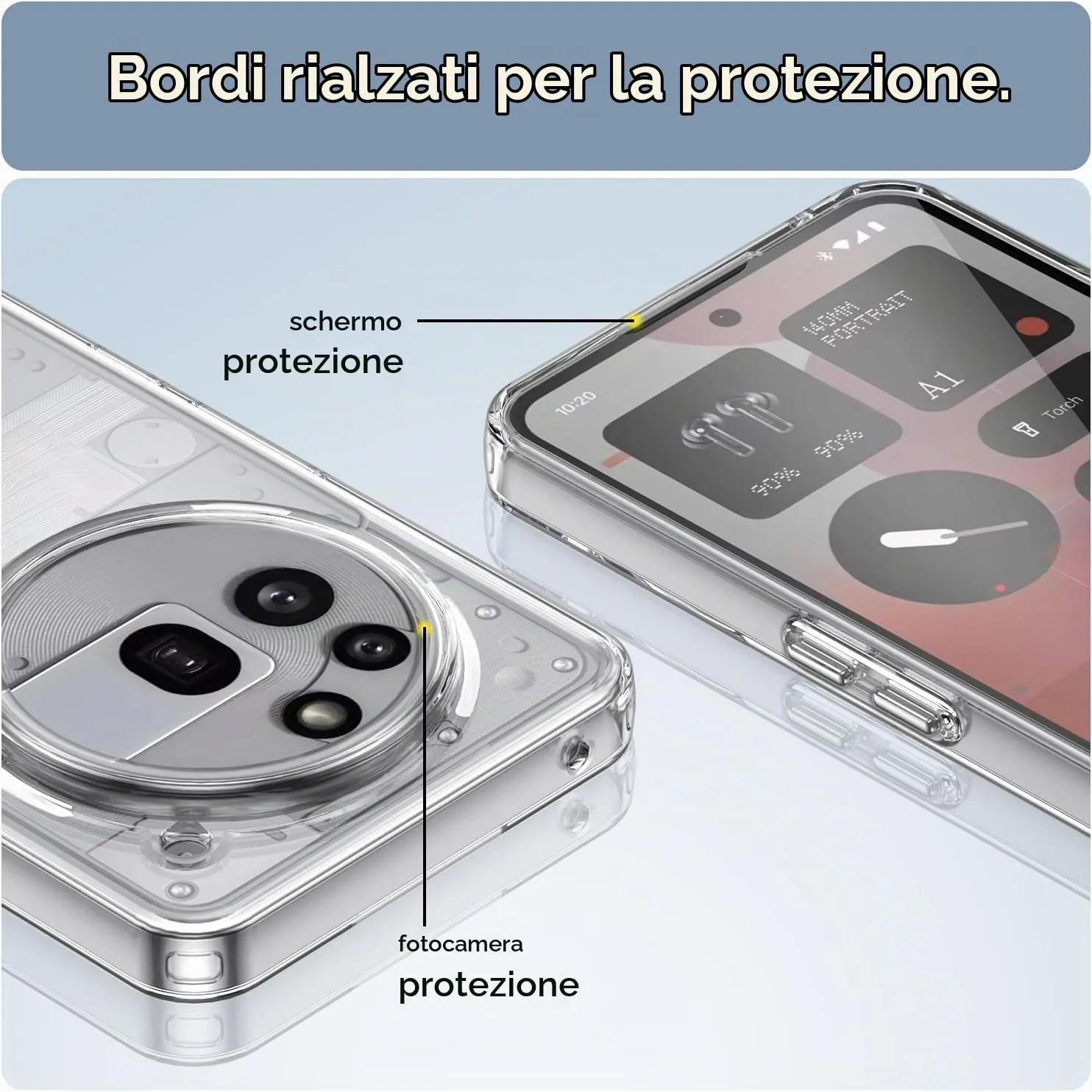 Captor Clear Silicone TPU Case for Nothing Phone 3a Pro - immagine 2