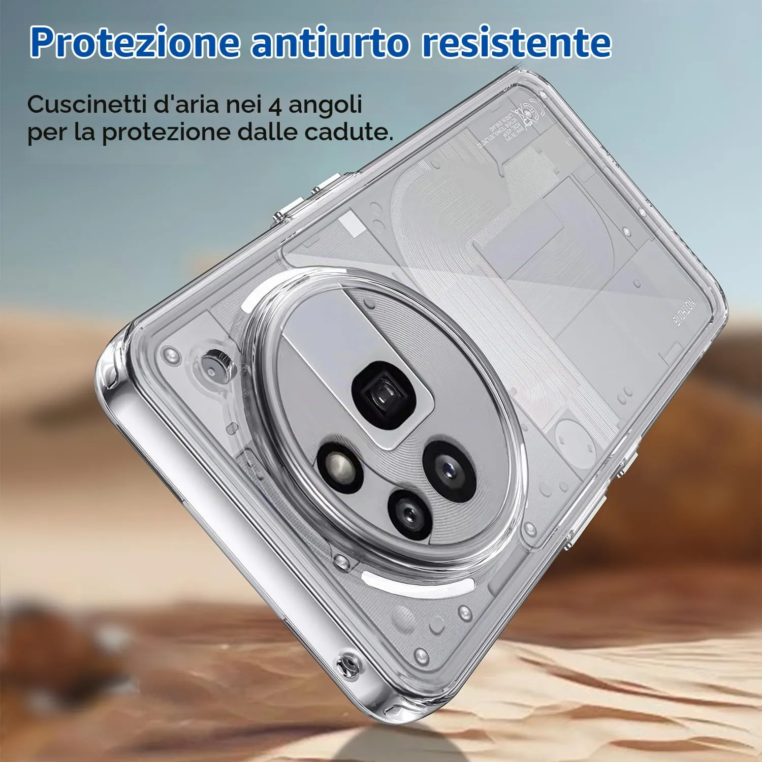 Captor Clear Silicone TPU Case for Nothing Phone 3a Pro - immagine 3