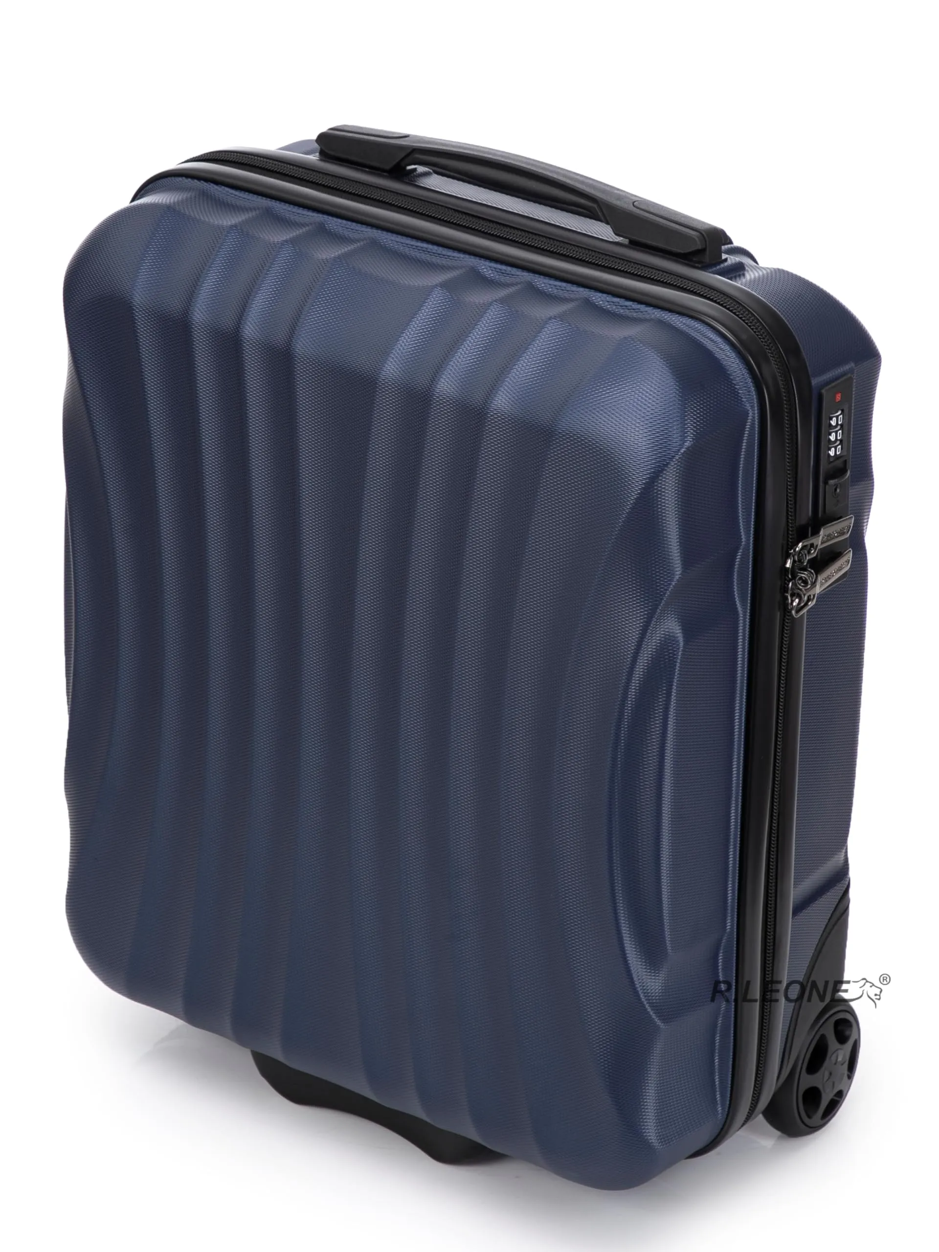 R.Leone Easyjet Trolley Bagaglio a Mano 2 Ruota in ABS 20374ES - Blu, 45x36x20 cm - immagine 9