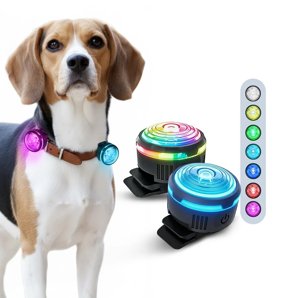PAJ GPS Luce LED Ultraluminosa per Cani, 2 Unità - immagine 1