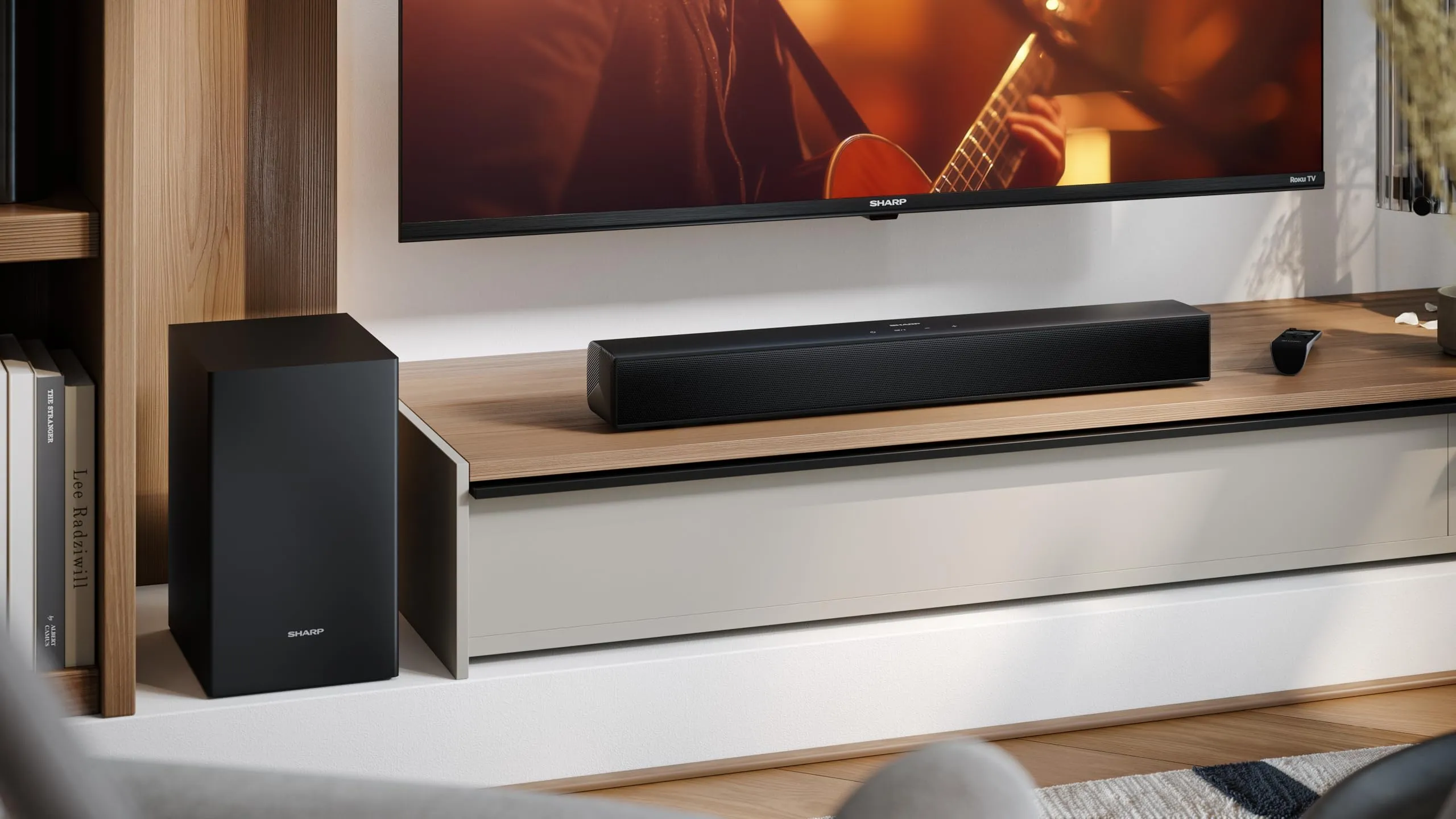 Sharp HT-SBW121 2.1 Channel Soundbar with Wireless Subwoofer, 240W, Bluetooth 5.3 - immagine 11