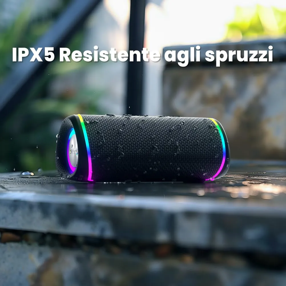 RIENOK S6 Cassa Bluetooth Portatile 30W Impermeabile IPX5 TF e AUX - immagine 3