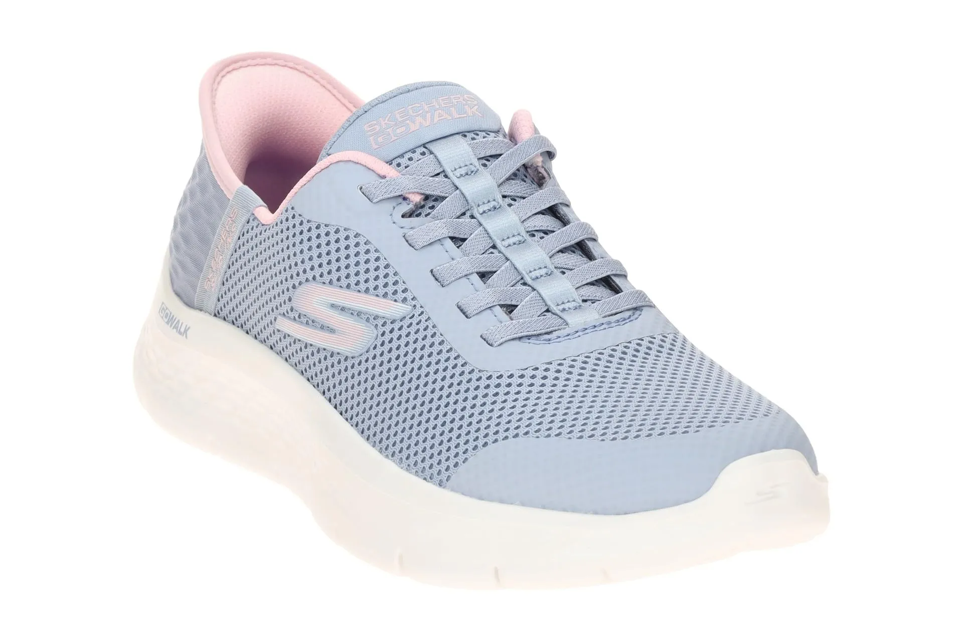 Skechers Go Walk Flex Grand Entry Trainers - Periwinkle Textile/Pink Trim - 40 EU - immagine 4