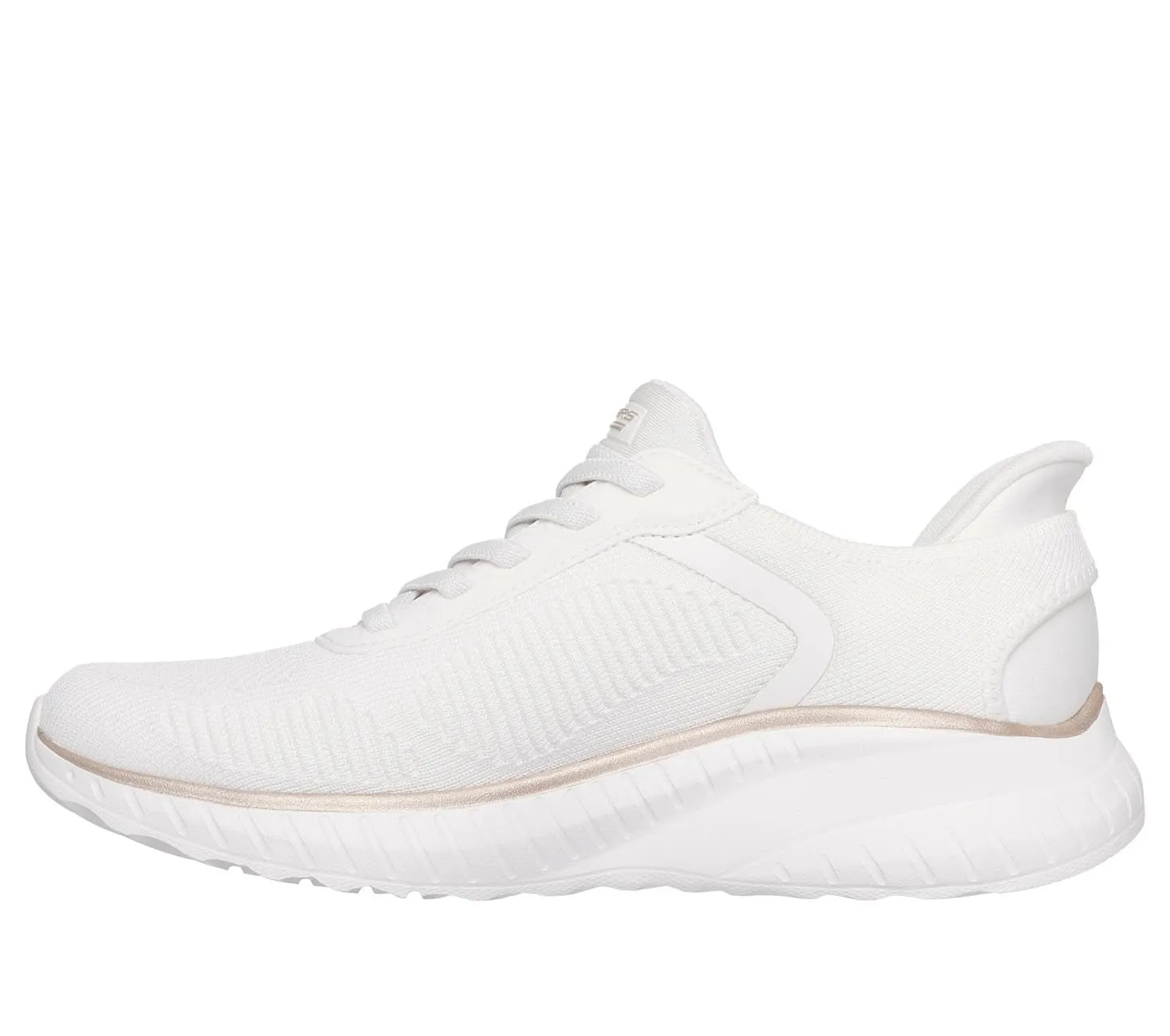 Skechers Bobs Squad Chaos Current Muse Slip-In, White/Gold Textile, 37.5 EU - immagine 6