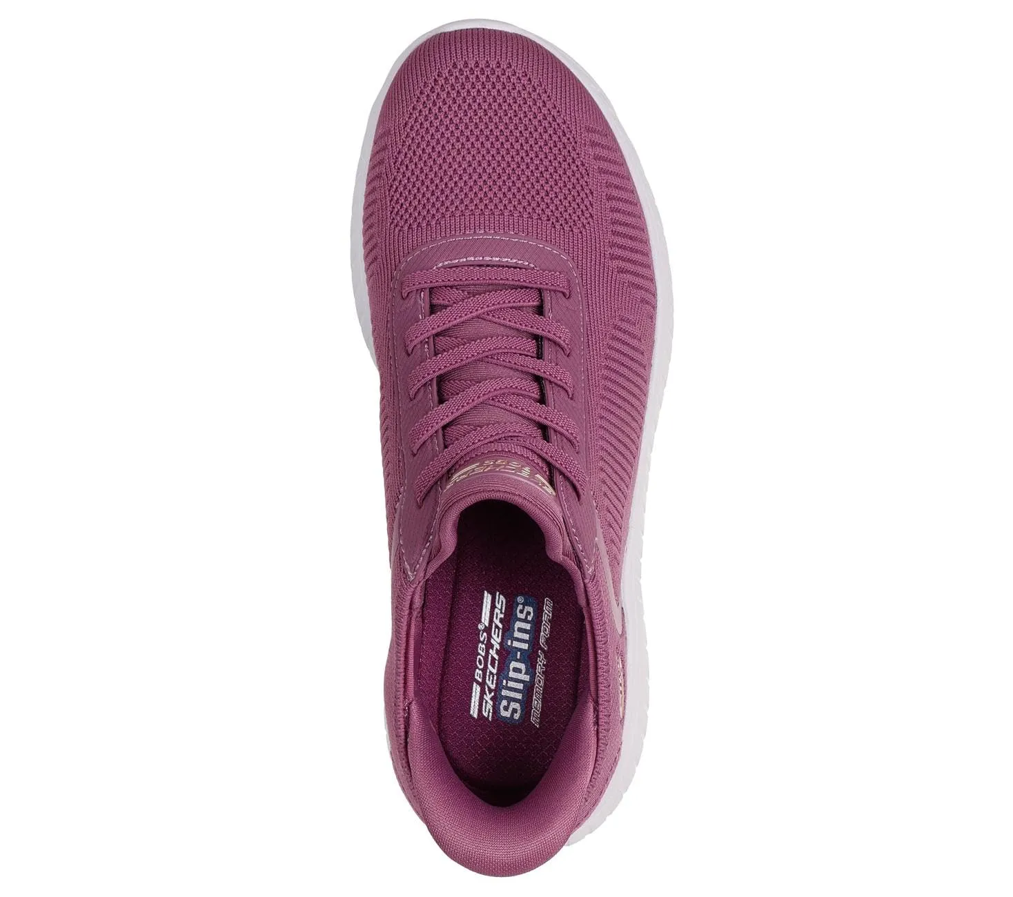 Skechers Bobs Squad Chaos Current Muse Slip-In, Dark Rose Textile, 37 EU - immagine 3