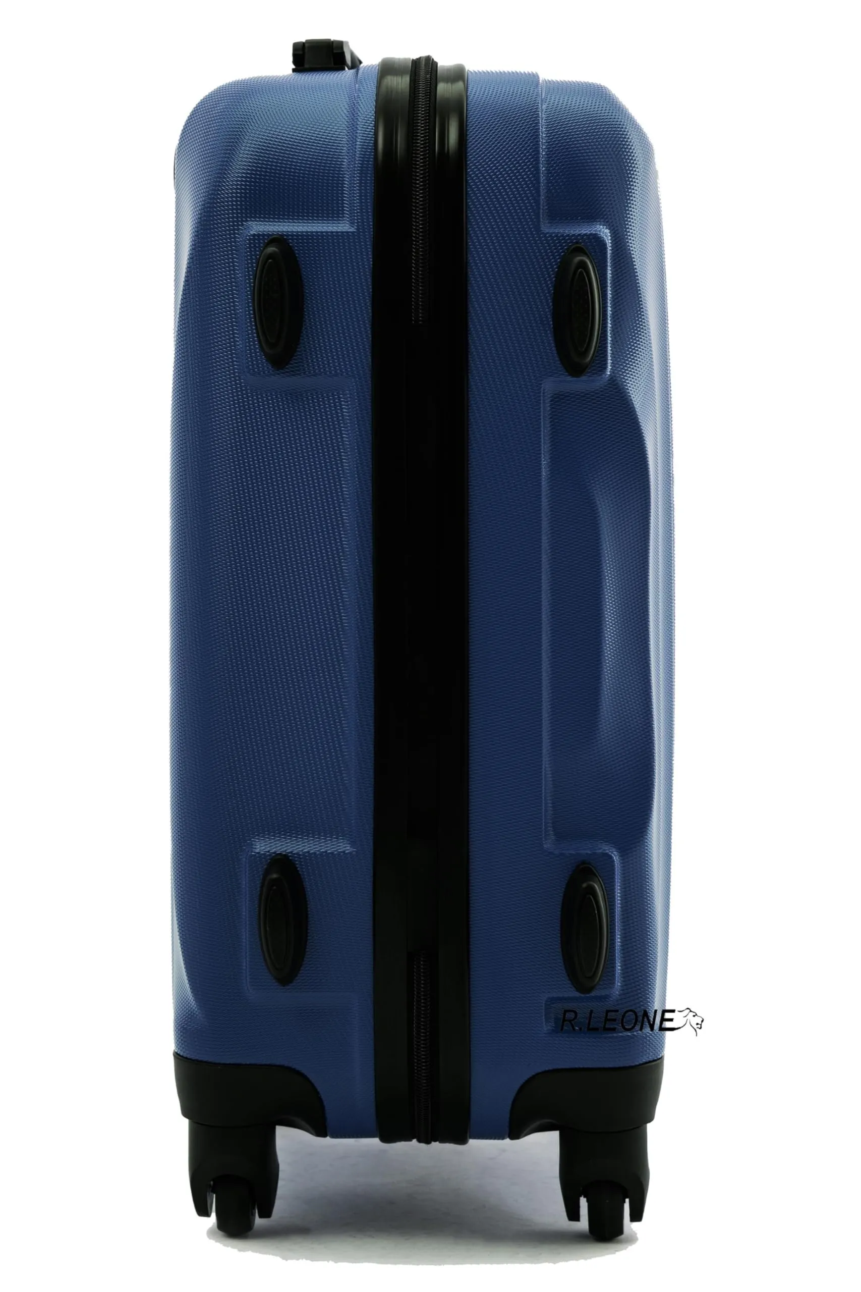 R.Leone Trolley in ABS 2037MAX Bagaglio a Mano con 4 Ruote Rimovibili 60x40x20 cm (55x40x20 cm senza ruote), Blu - immagine 6