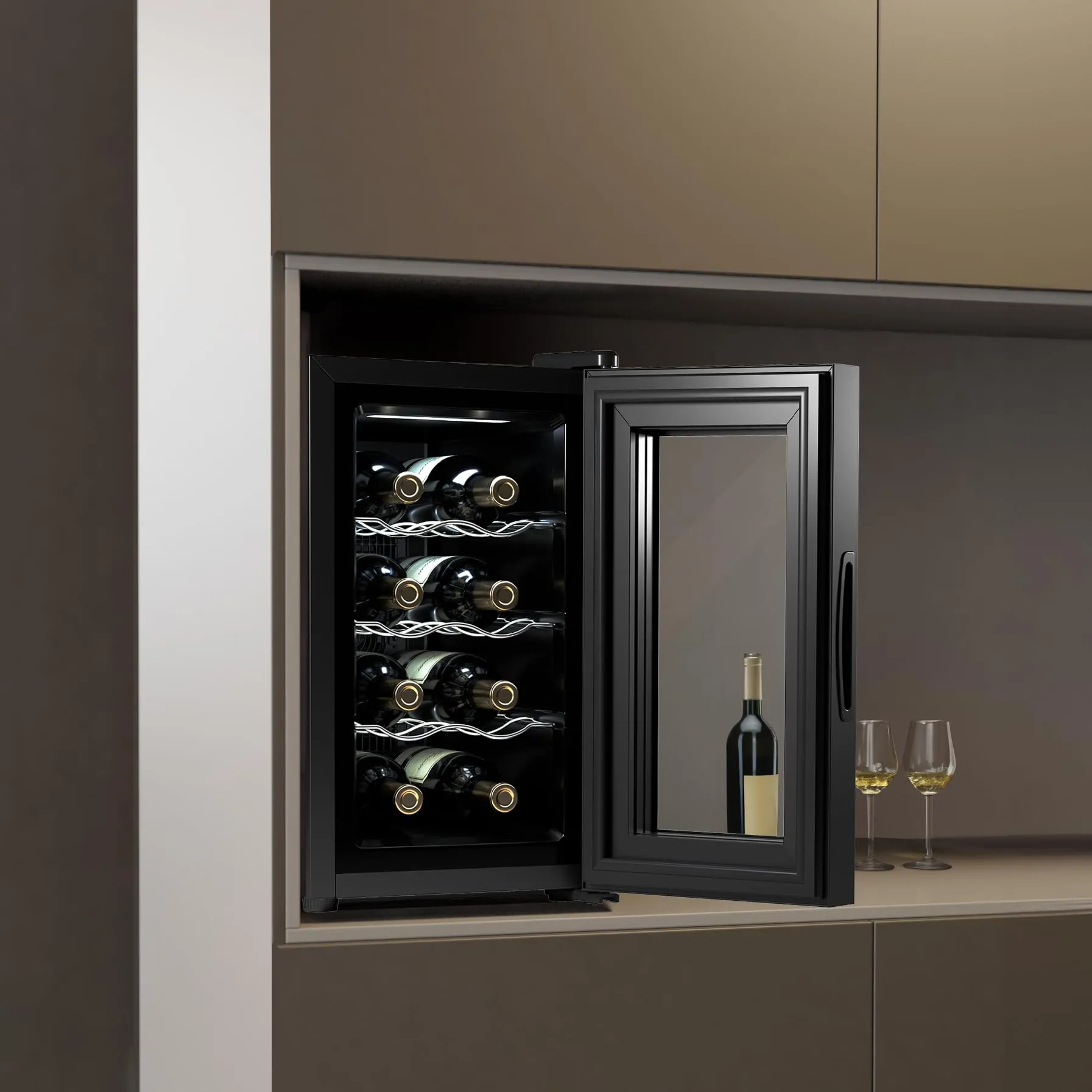 Cecotec Bolero Grandsommelier 830 Coolcrystal Cantinetta Vini 8 Bottiglie - immagine 4