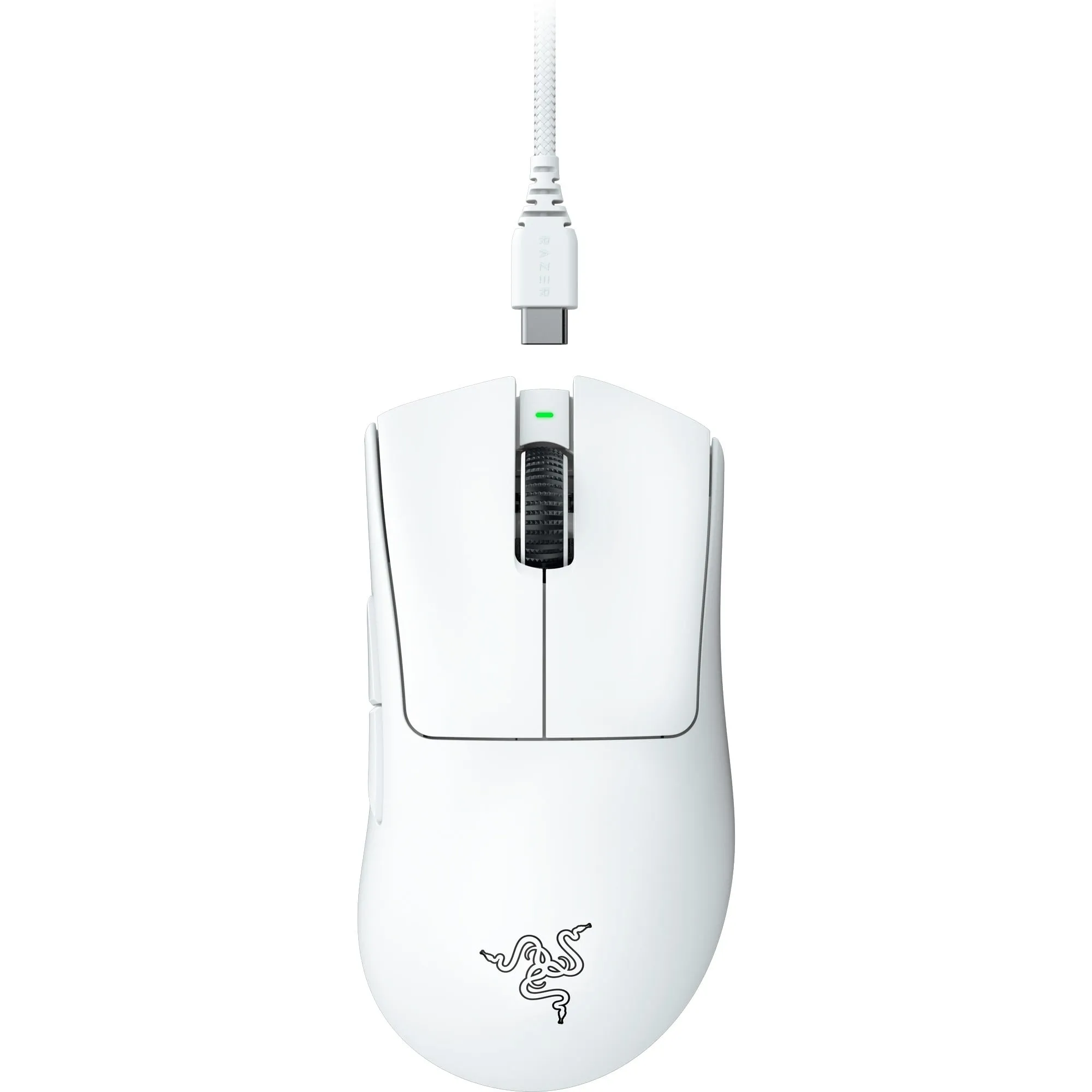 Razer DeathAdder V3 Pro Wireless Gaming Mouse, Focus Pro 30K Optical Sensor, Gen-3 Switches, White - immagine 1