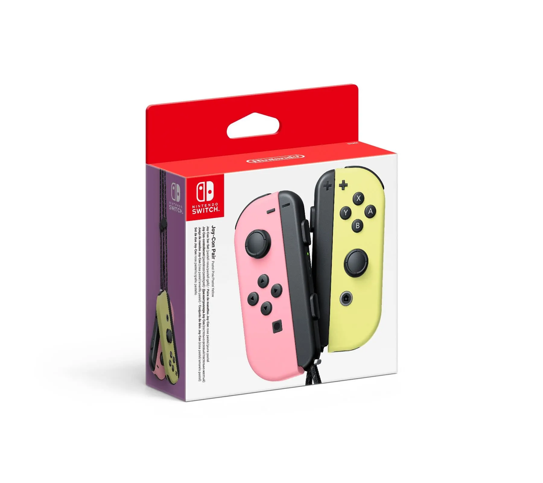 Nintendo Switch Joy-Con Rosa Pastello/Giallo Pastello - immagine 1