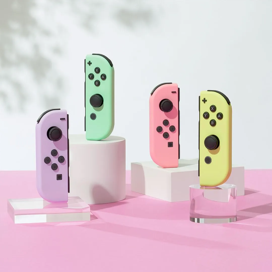 Nintendo Switch Joy-Con Rosa Pastello/Giallo Pastello - immagine 3