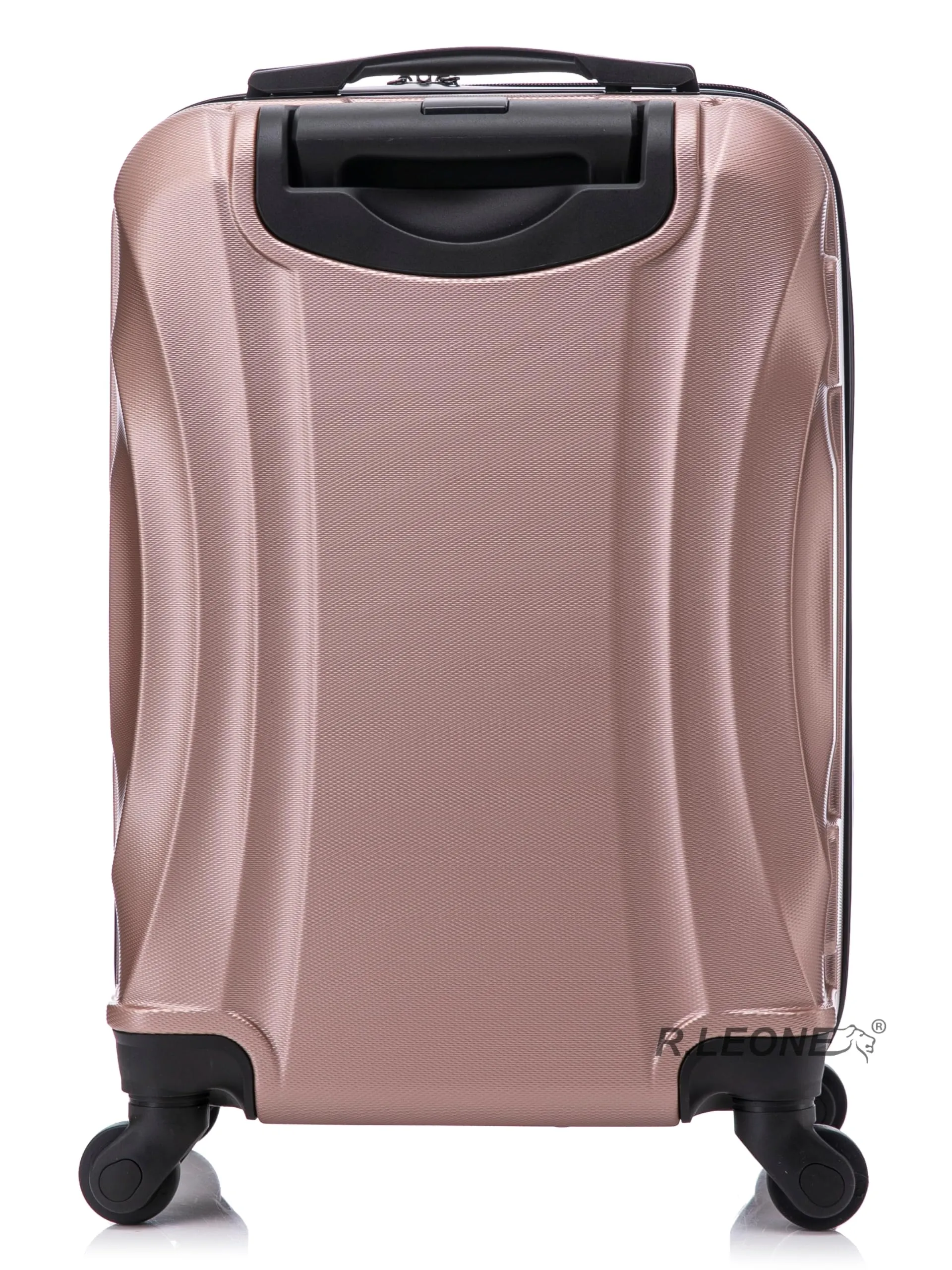 R.Leone Trolley Bagaglio a mano 55x35x25 cm 4 Ruote in ABS 20373FR Rose Gold - immagine 2