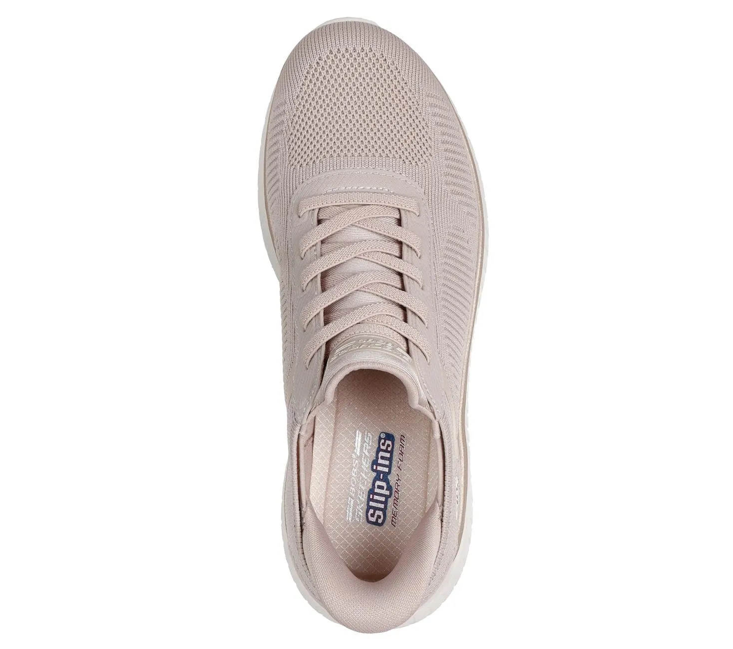 Skechers Women's Bob's Squad Chaos Current Muse Slip-In, Natural/Gold Textile, 39 EU - immagine 3