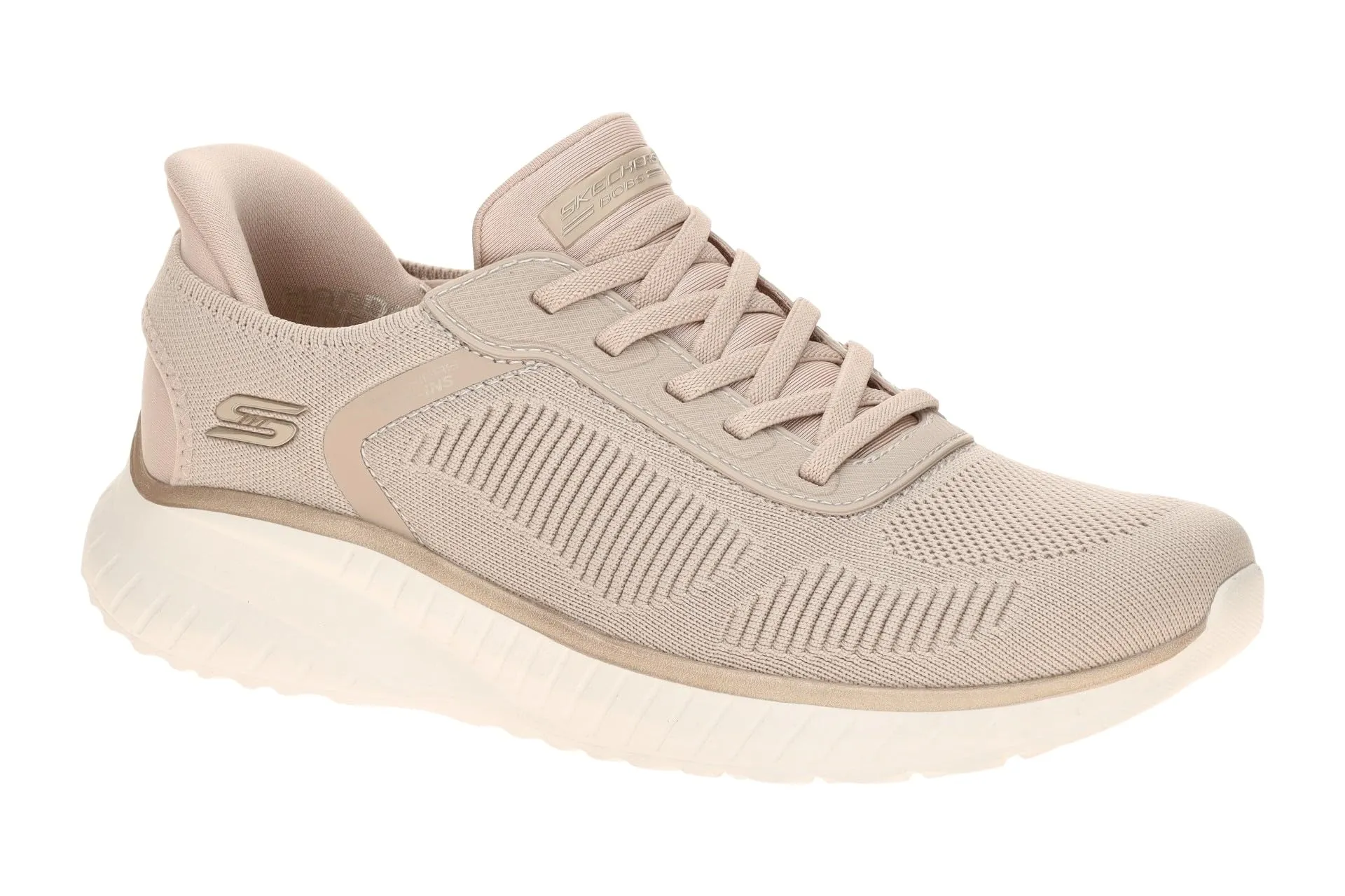 Skechers Women's Bob's Squad Chaos Current Muse Slip-In, Natural Gold Textile, 36.5 EU - immagine 5