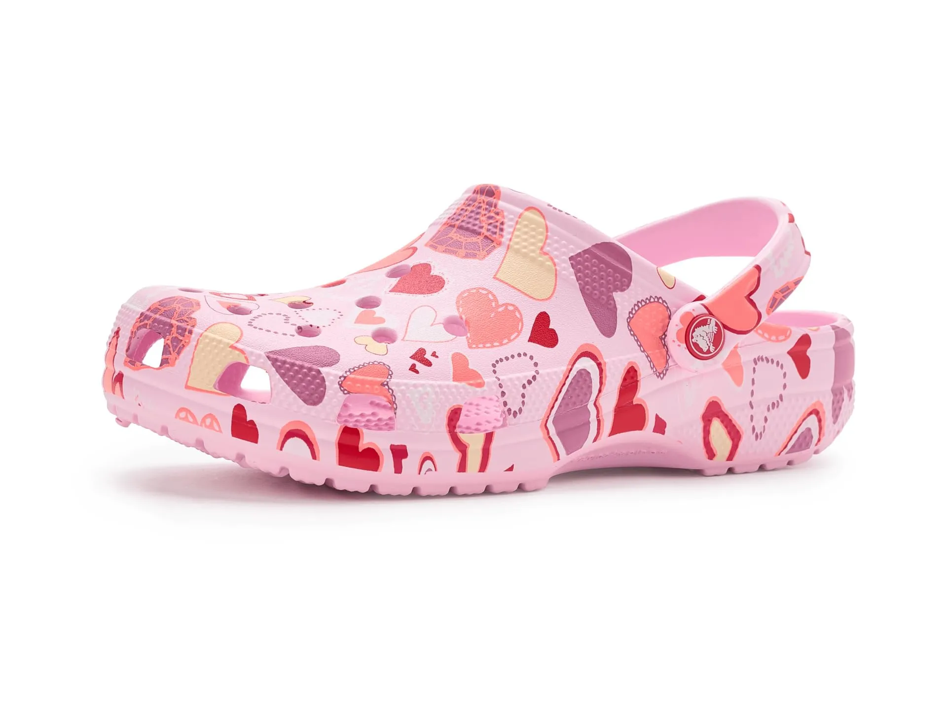 Crocs Classic Clogs Unisex Adulti con Grafica Stagionale - Latte Rosa Cuori - immagine 1