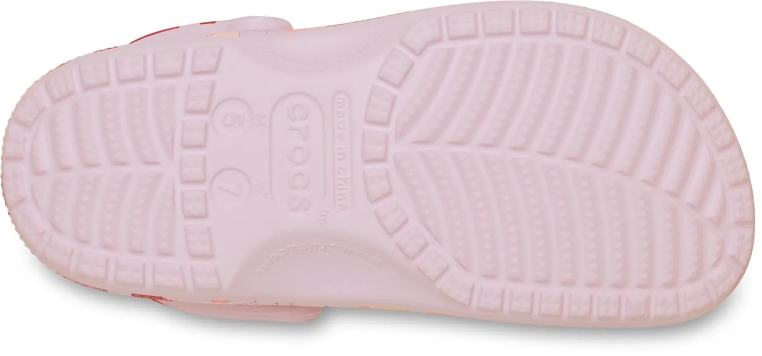 Crocs Classic Clogs Unisex Adulti con Grafica Stagionale - Latte Rosa Cuori - immagine 7