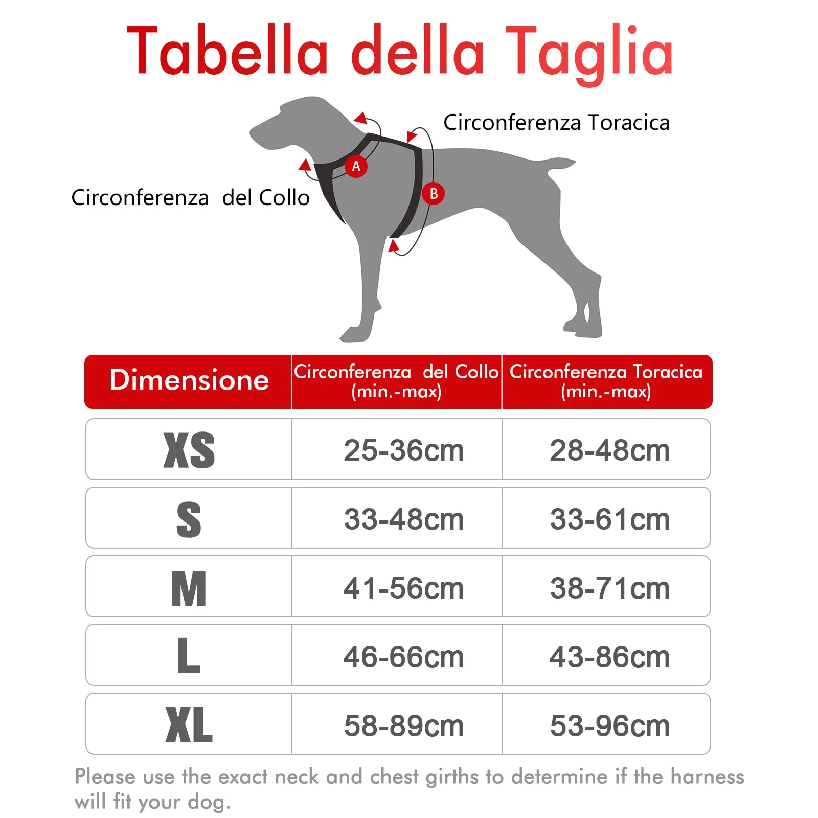 rabbitgoo Pettorina Cane ad H Regolabile Anti Tiro Riflettente, Rossa, S - immagine 2
