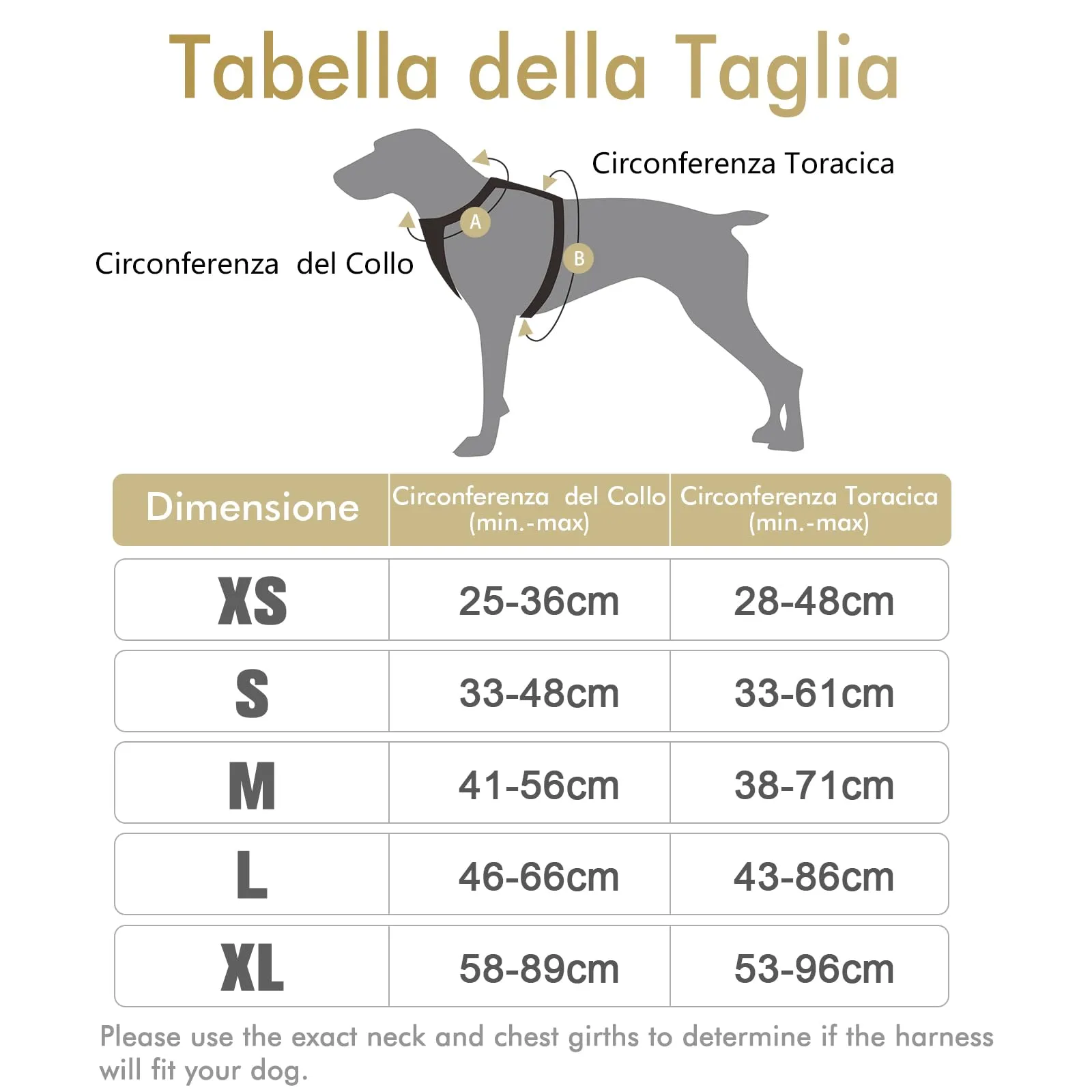 rabbitgoo Pettorina Cane ad H Regolabile Anti Tiro Riflettente, Cachi, S - immagine 2