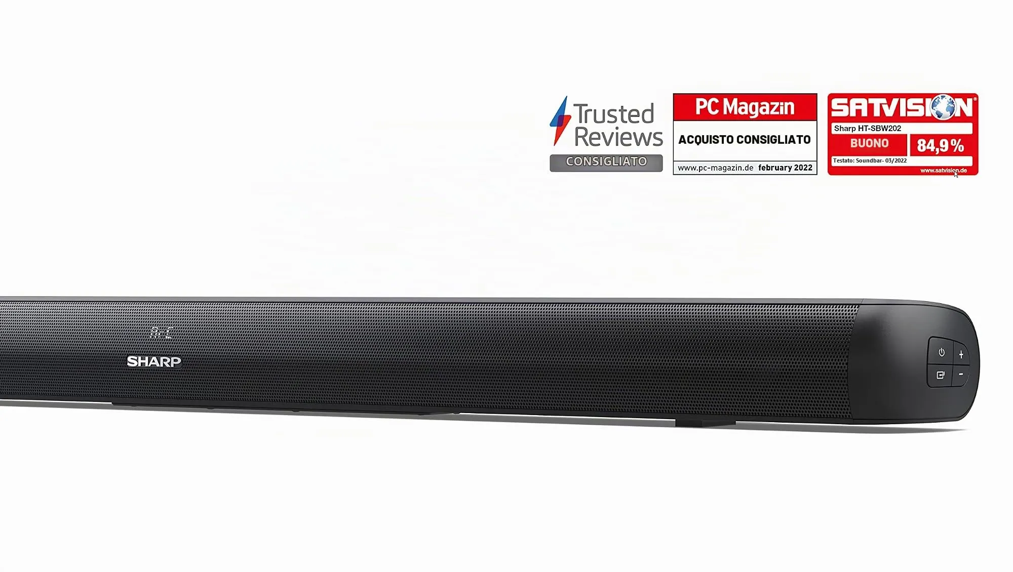 Sharp HT-SBW182 2.1 Soundbar with Wireless Subwoofer, Bluetooth, HDMI ARC, Optical, AUX, 160W - immagine 8