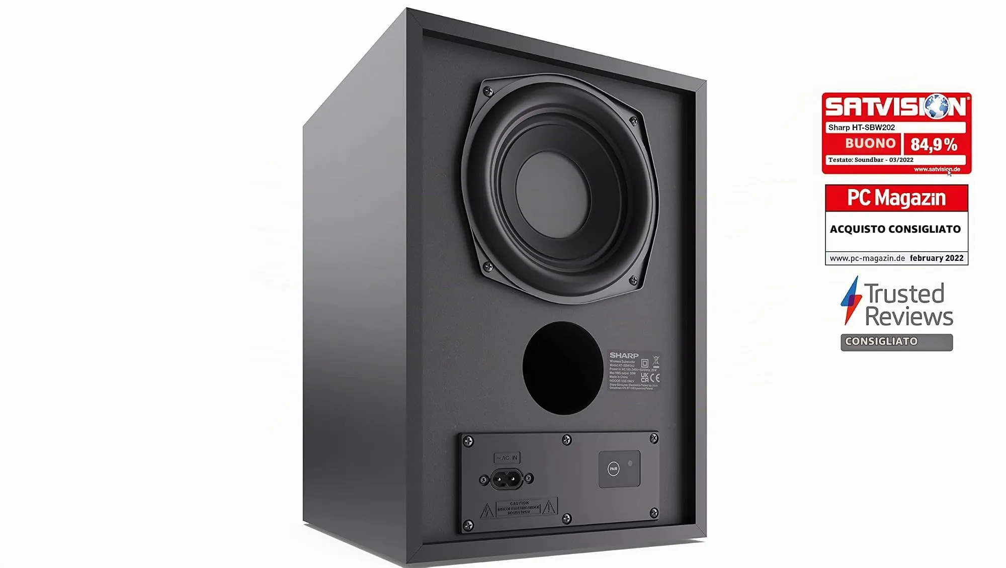 Sharp HT-SBW182 2.1 Soundbar with Wireless Subwoofer, Bluetooth, HDMI ARC, Optical, AUX, 160W - immagine 10