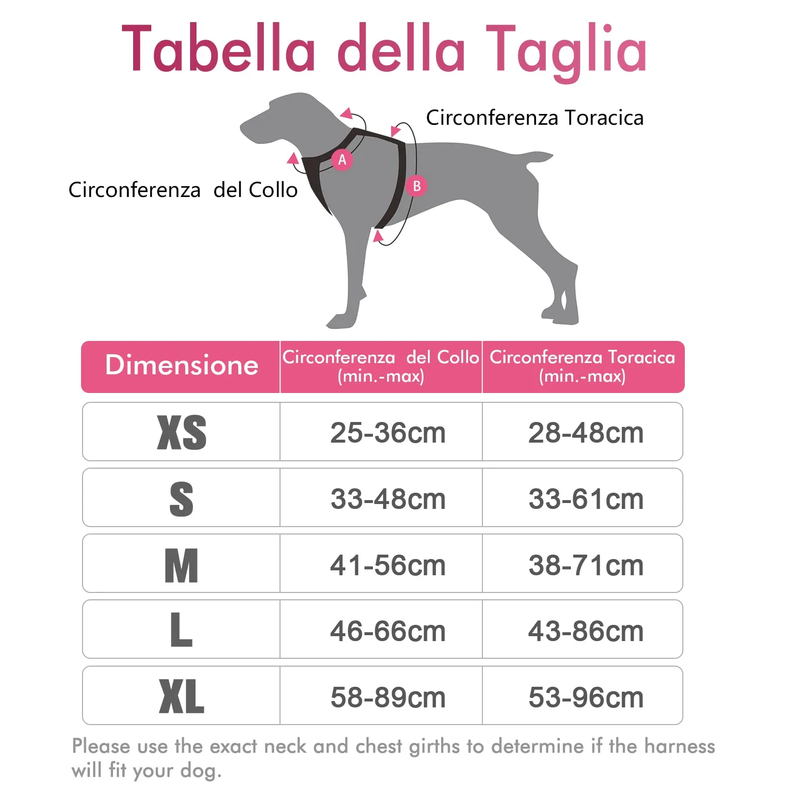 rabbitgoo Pettorina Cane ad H Regolabile Anti Tiro Riflettente, Rosa Rosso, XL - immagine 2