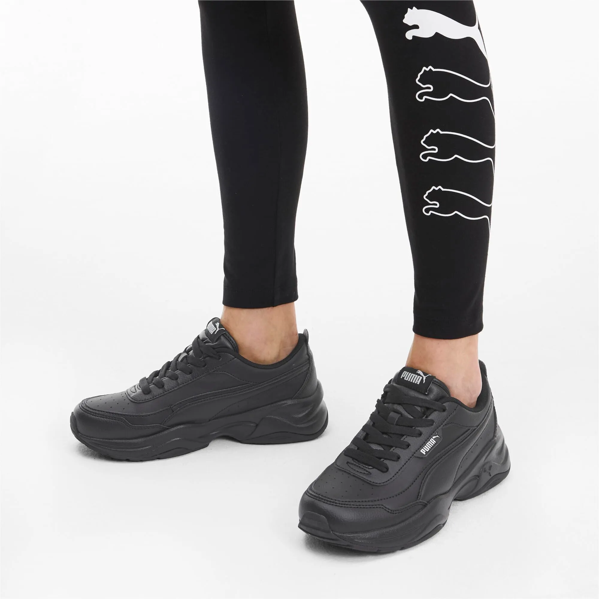 PUMA Cilia Mode Women's Sneakers, Black Silver, 41 EU - immagine 3