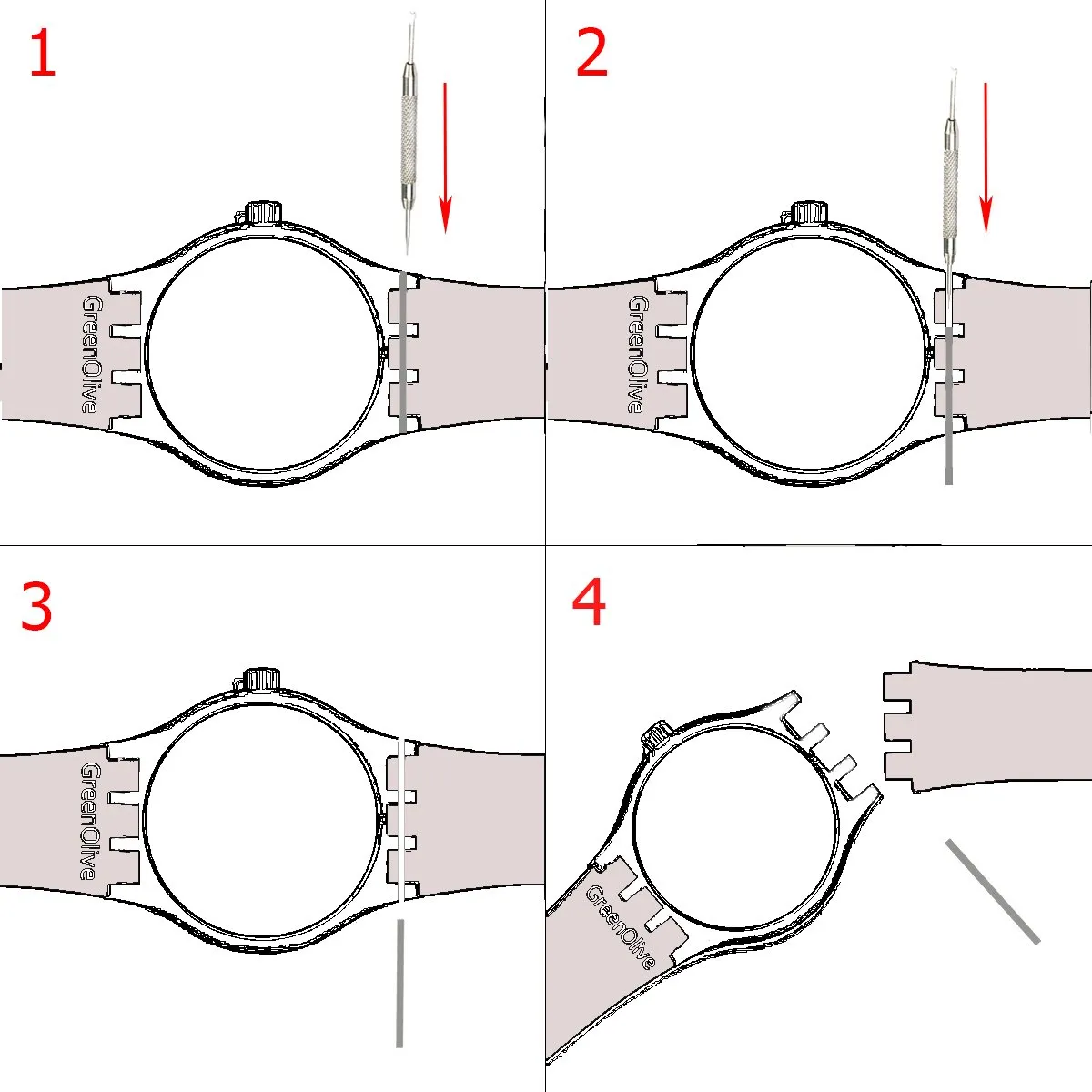 GreenOlive LE Orologio - 17mm - Lucenza - immagine 4