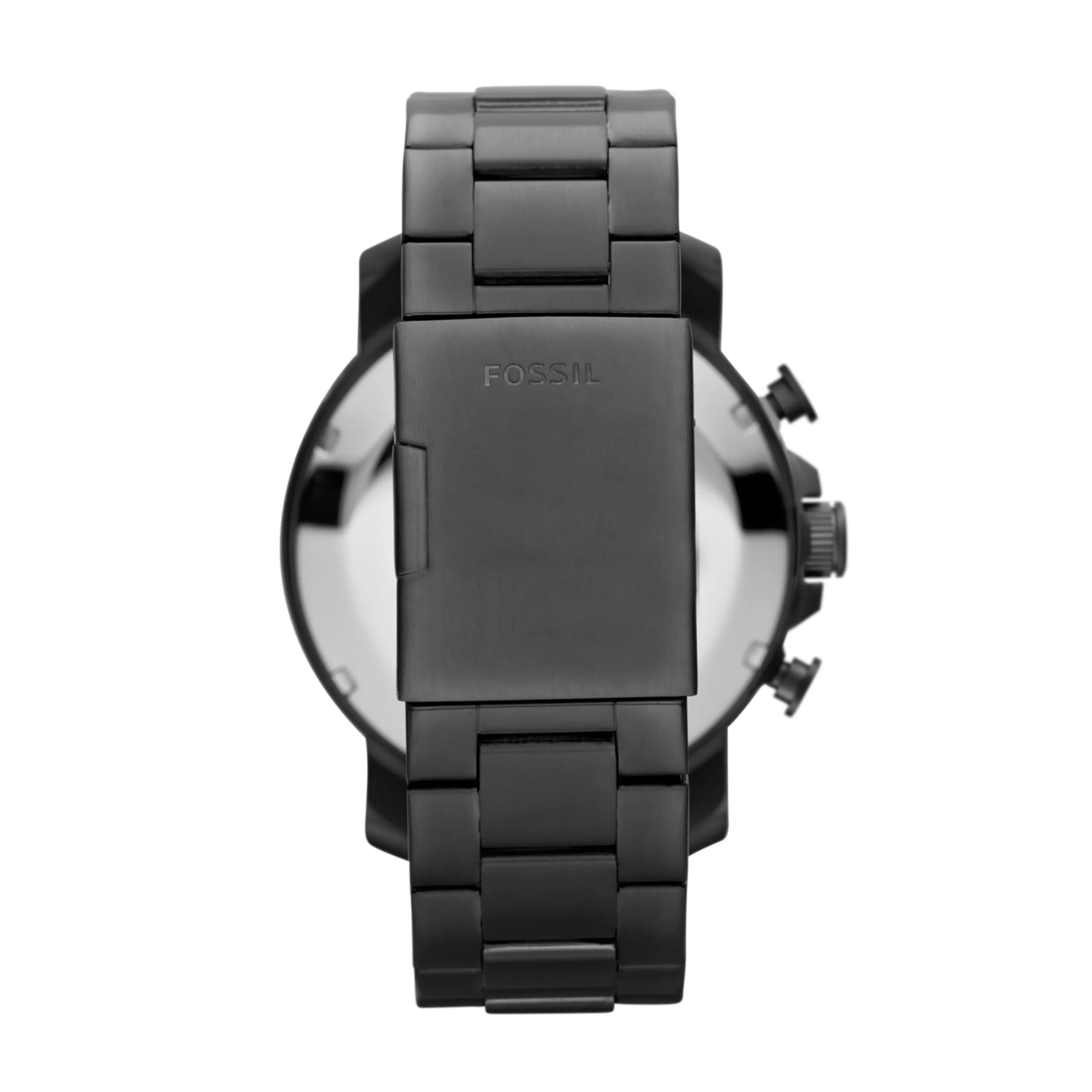 Fossil Nate Orologio da Uomo Cronografo in Acciaio Inossidabile 50mm, JR1437, Grigio - immagine 3