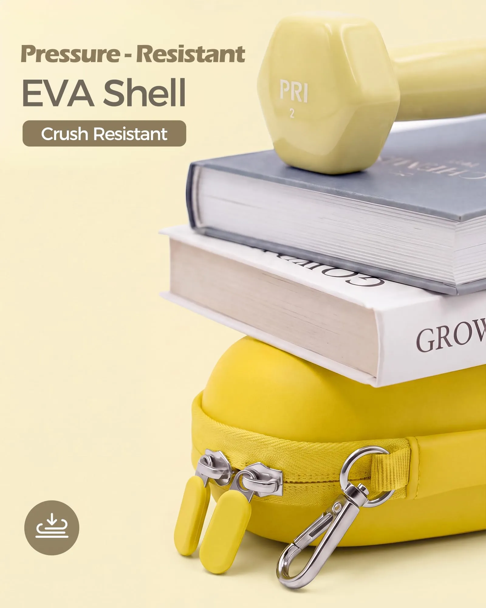 ProCase Custodia per 2 paia di Occhiali da Sole, Giallo Brillante - immagine 6