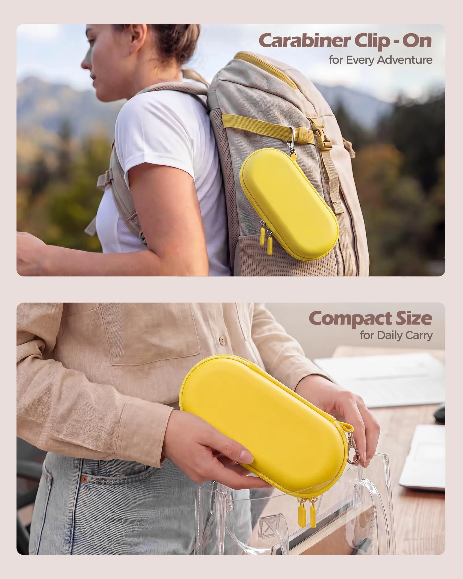 ProCase Custodia per 2 paia di Occhiali da Sole, Giallo Brillante - immagine 7