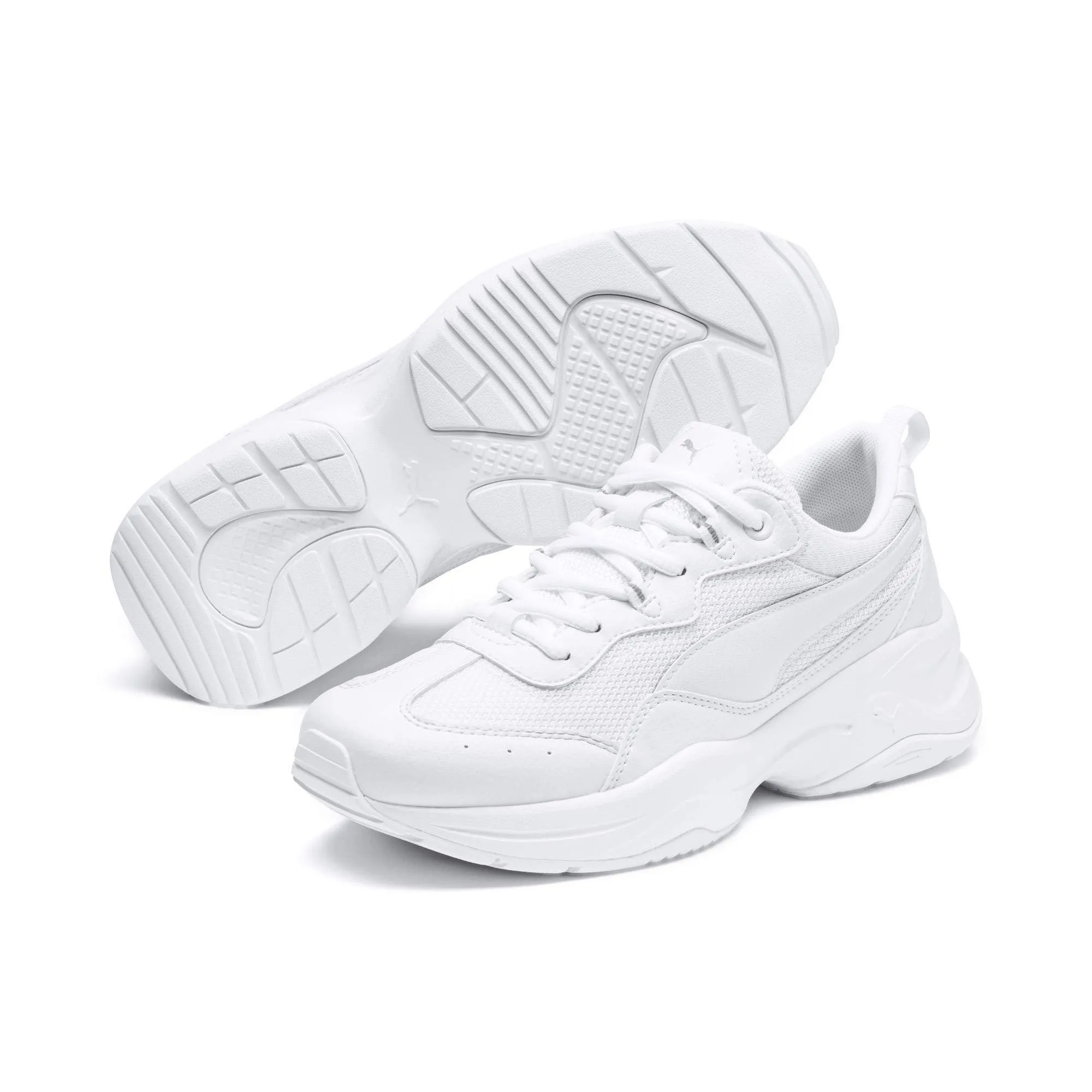 PUMA Cilia Scarpe da Ginnastica Donna, Puma White Gray Violet Puma Silver, 40 EU - immagine 4