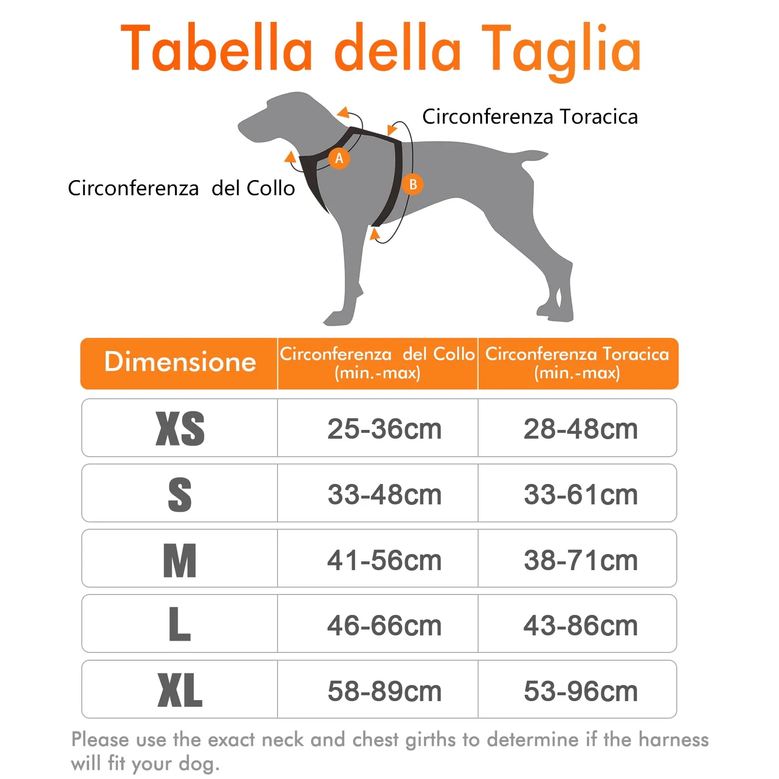 rabbitgoo Pettorina Cane ad H Regolabile Anti Tiro Riflettente, Arancio, S - immagine 2