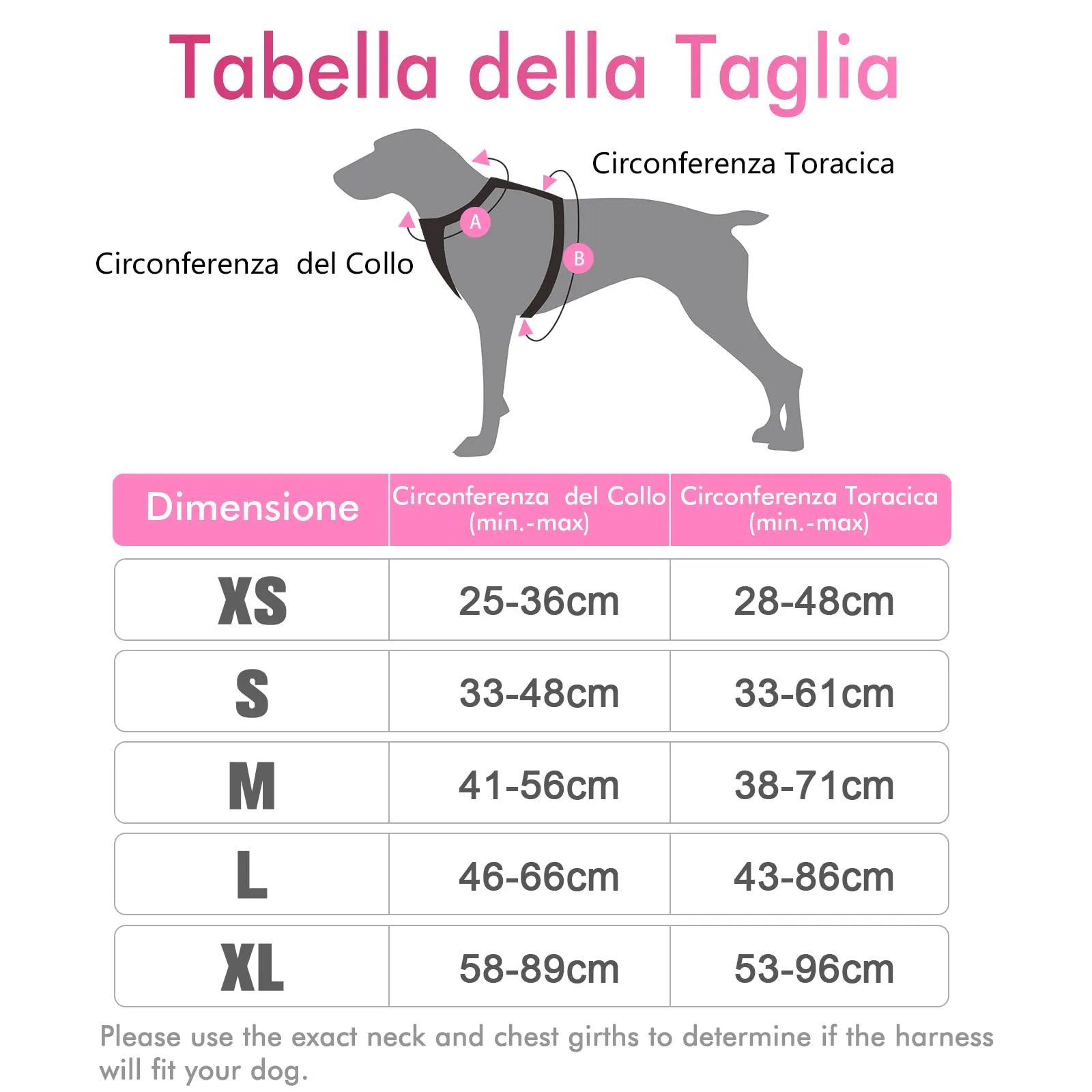 rabbitgoo Pettorina Cane ad H Regolabile Anti Tiro Riflettente, Rosa, XS - immagine 2