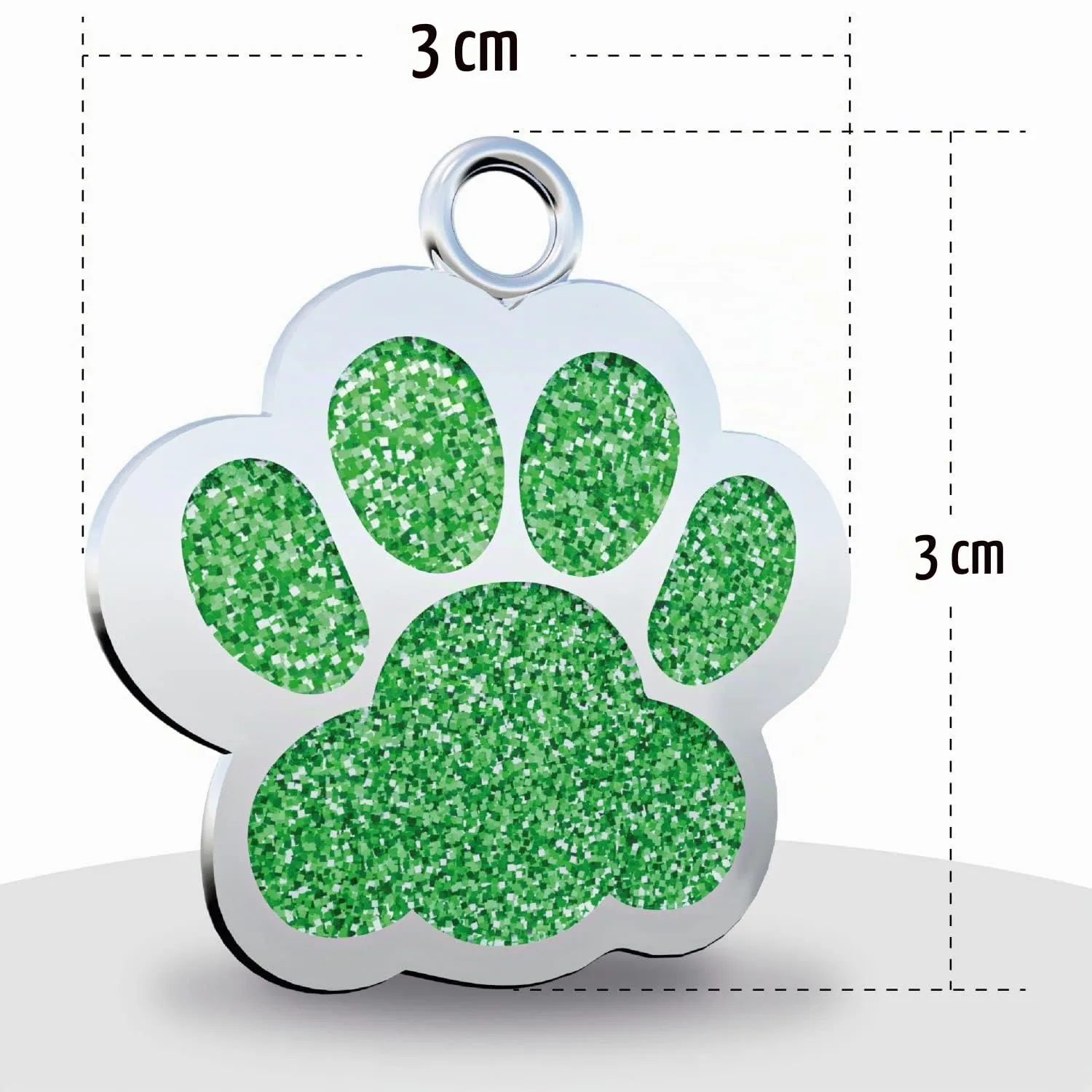 Gruppo Veneziano Targhetta Personalizzata per Cane e Gatto Zampa Green - immagine 2