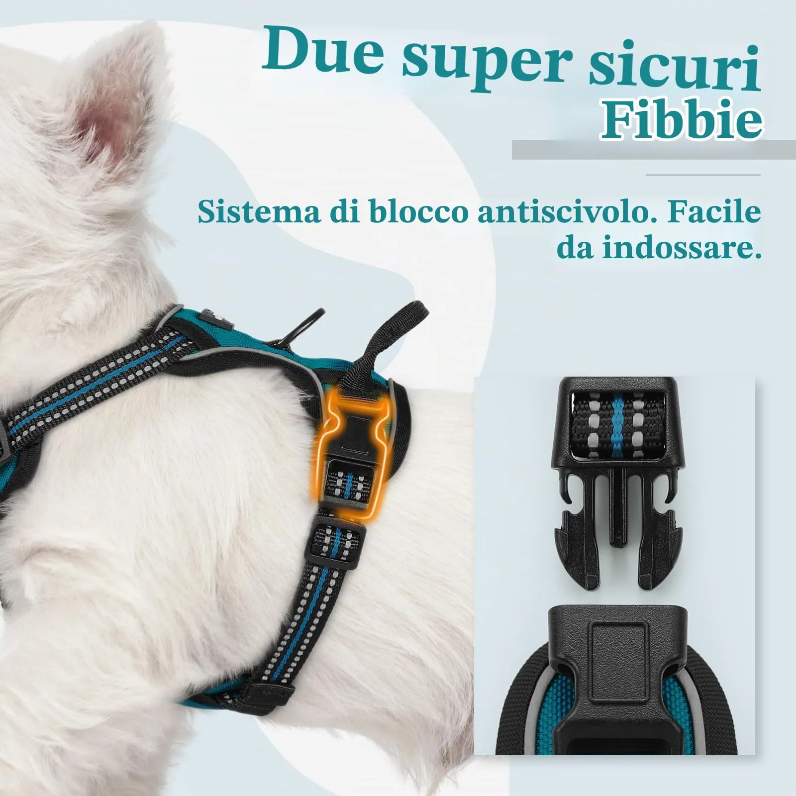 rabbitgoo Pettorina Cane ad h Regolabile Anti Tiro Riflettente, Verde Scuro, XS - immagine 4