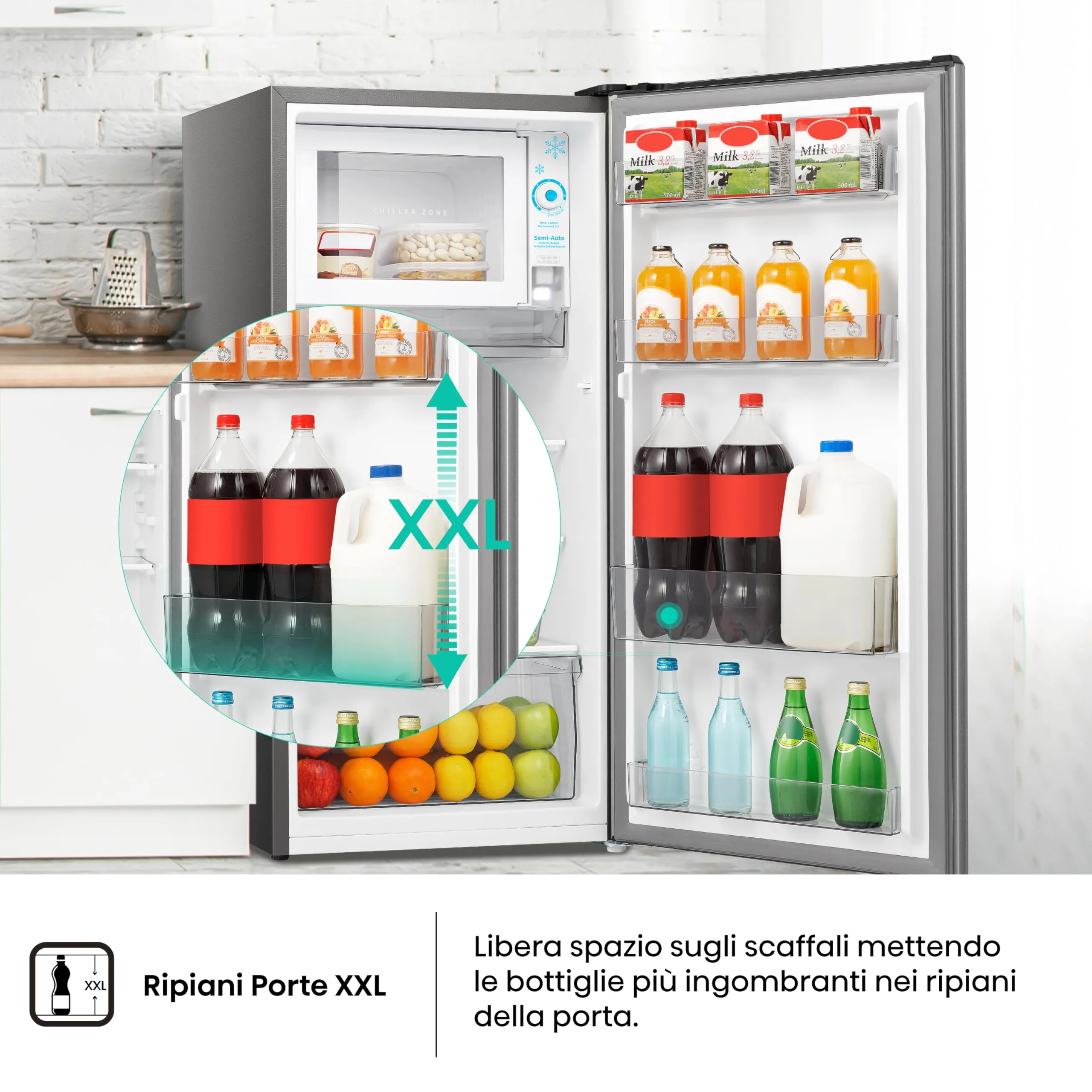 Hisense MUR52151SE Frigorifero Monoporta 150 Litri, Silver - immagine 6