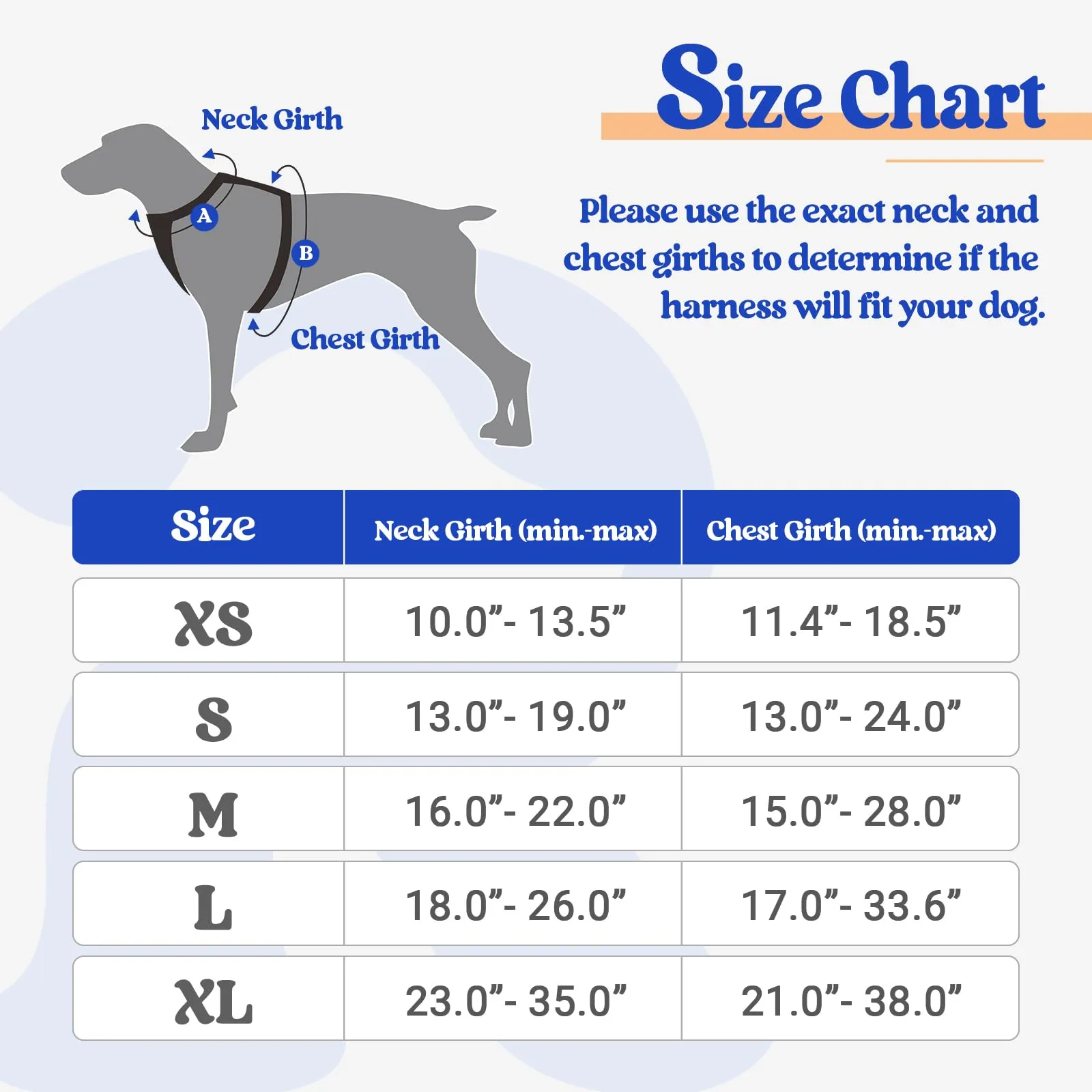 rabbitgoo Pettorina Cane ad H Regolabile Anti Tiro Riflettente, Blu + Arancione, XL - immagine 2