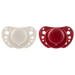 Chicco PhysioForma Air Succhietto, 6-16 Mesi, Rosso, 2 Pezzi - immagine 1
