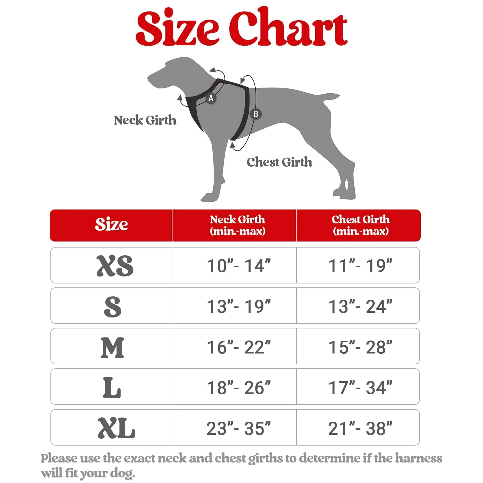 rabbitgoo Pettorina Cane ad h Regolabile Anti Tiro Riflettente, Nero + Rosso, L - immagine 2